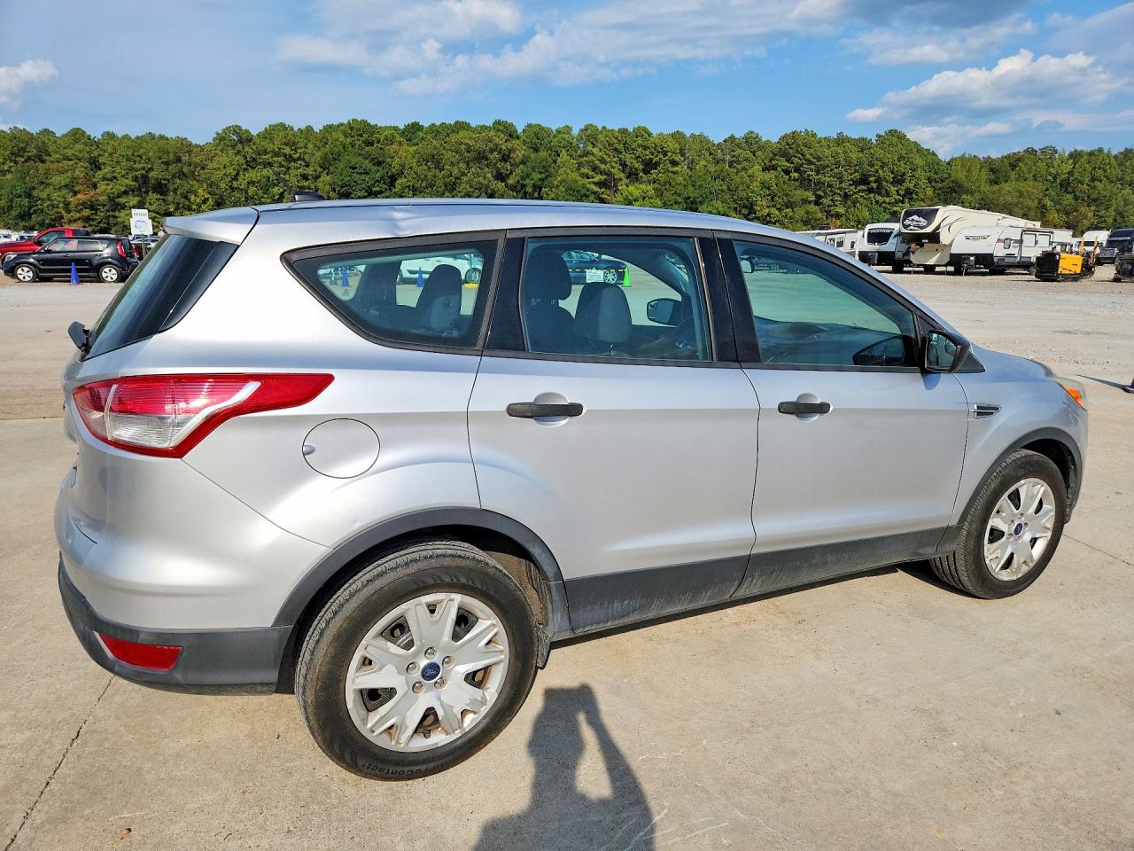 2013 Ford Escape S Silver vin: 1FMCU0F73DUD02172