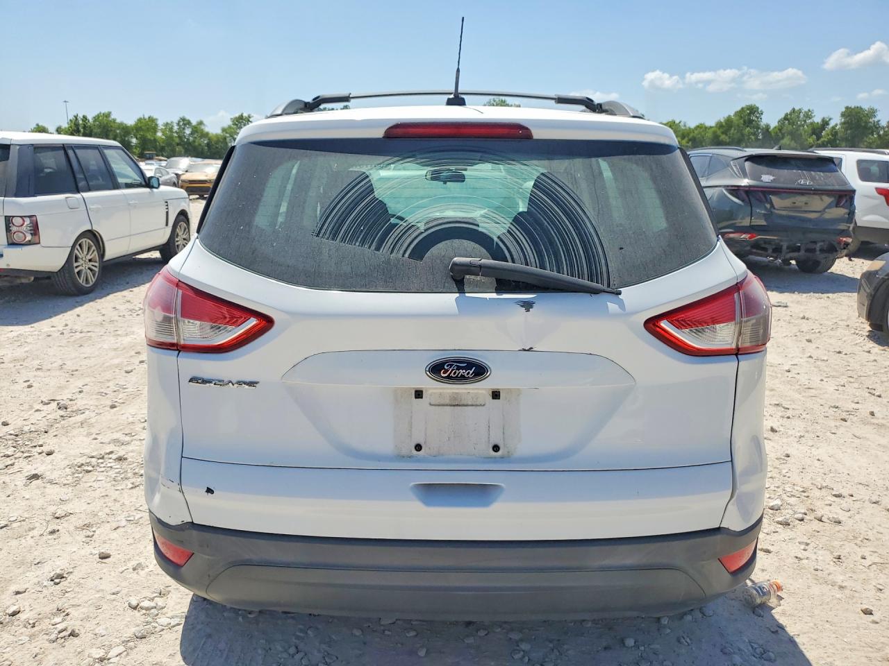 2013 Ford Escape S White vin: 1FMCU0F73DUD11373