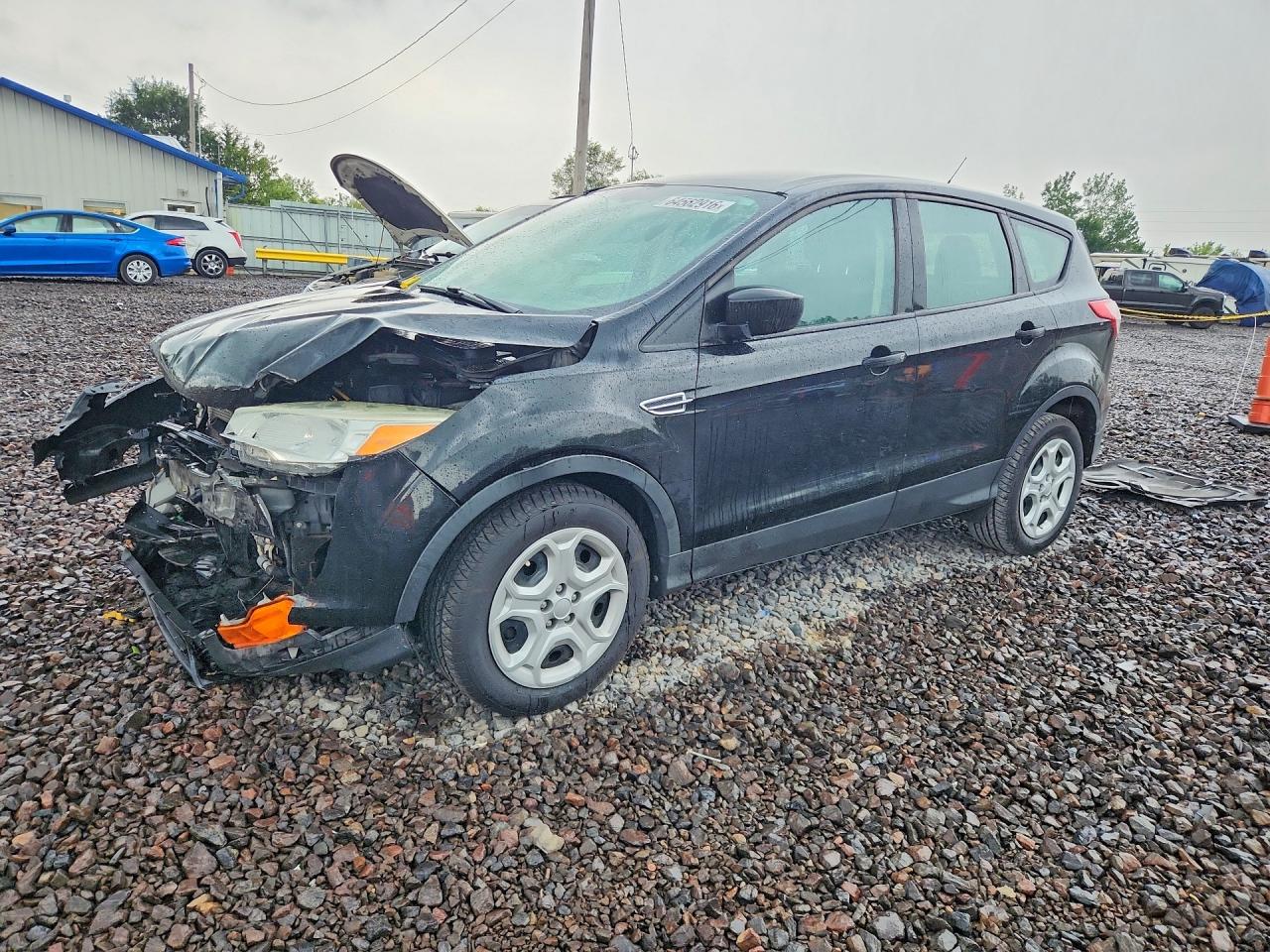 2013 Ford Escape S Black vin: 1FMCU0F73DUD15729