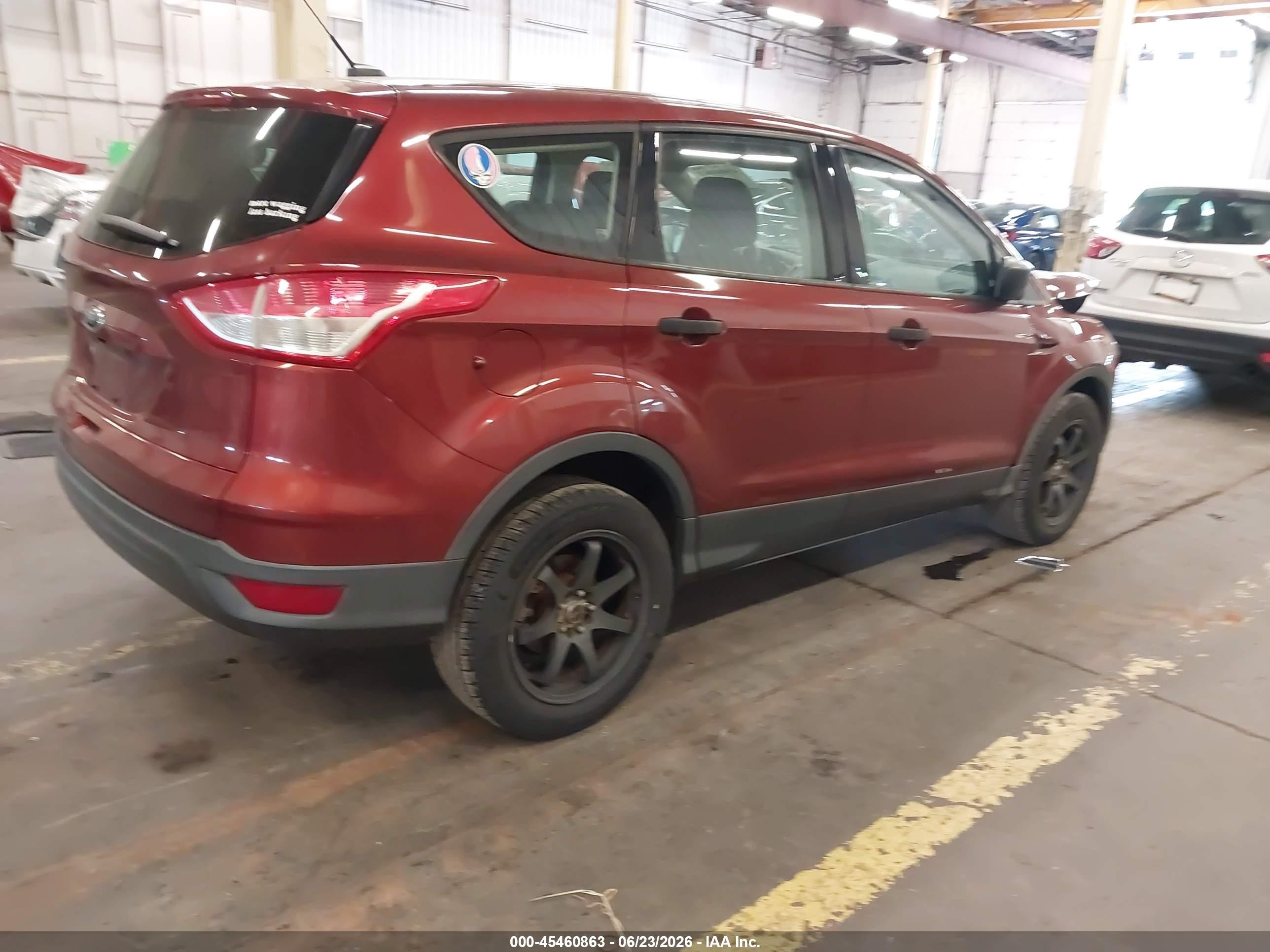 2014 Ford Escape S Red vin: 1FMCU0F73EUA63174