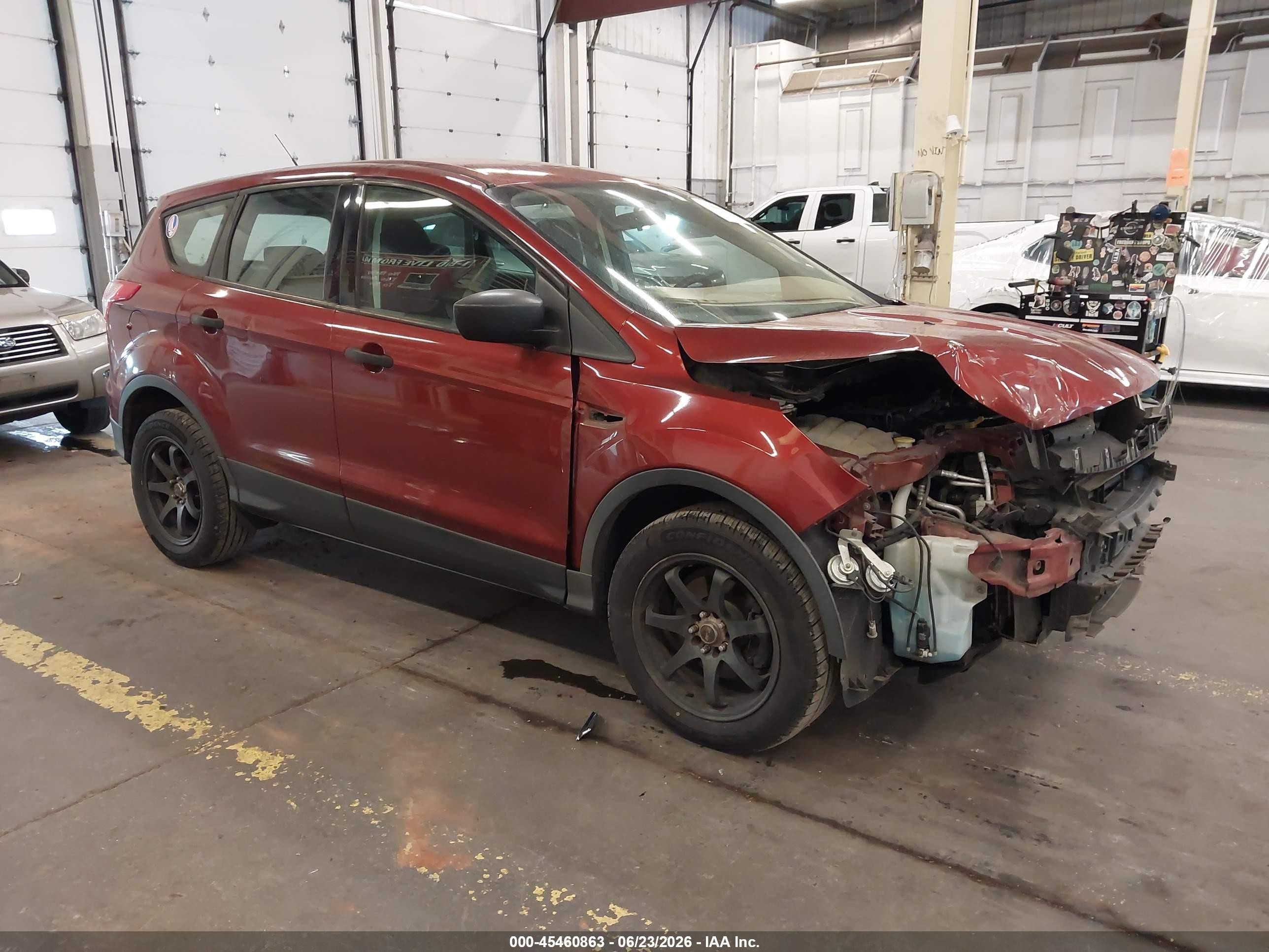 2014 Ford Escape S Red vin: 1FMCU0F73EUA63174