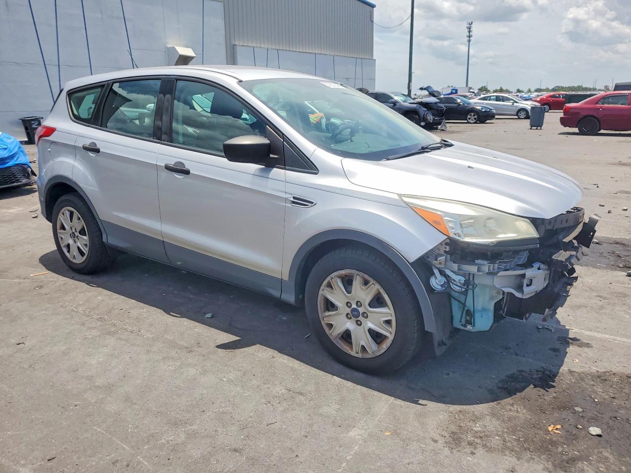 2014 Ford Escape S Silver vin: 1FMCU0F73EUB12194