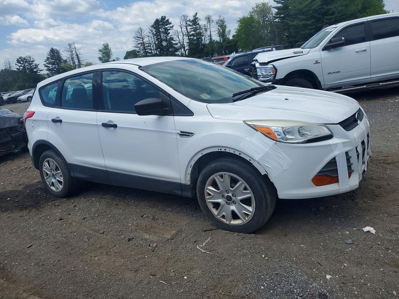 2014 Ford Escape White vin: 1FMCU0F73EUB56311