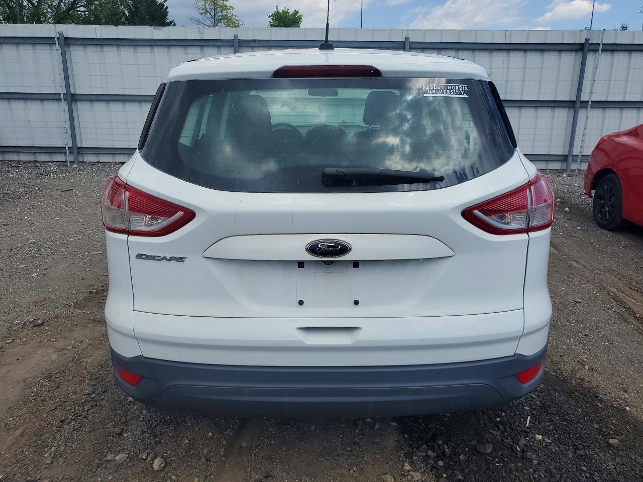 2014 Ford Escape White vin: 1FMCU0F73EUB56311
