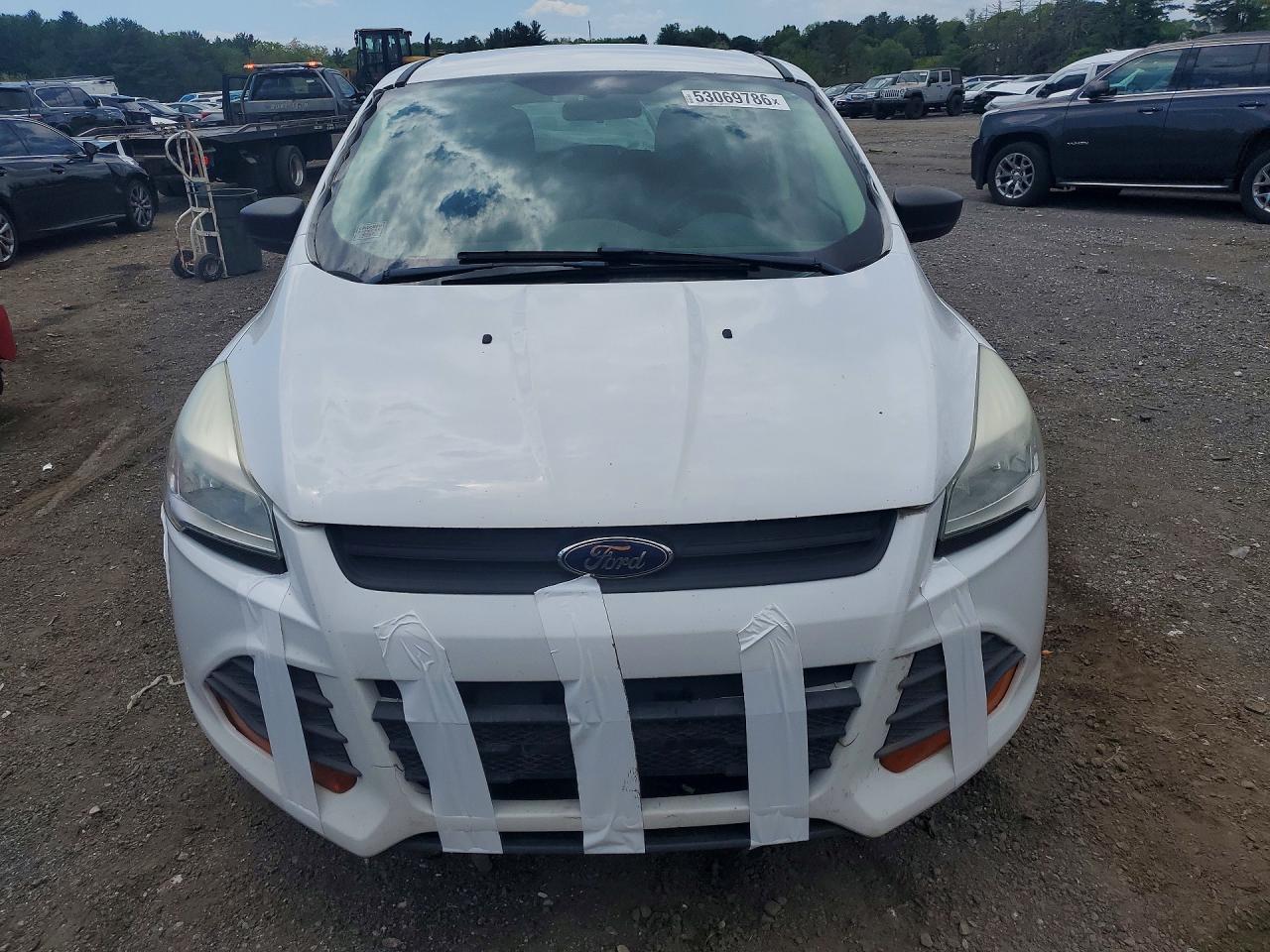 2014 Ford Escape White vin: 1FMCU0F73EUB56311