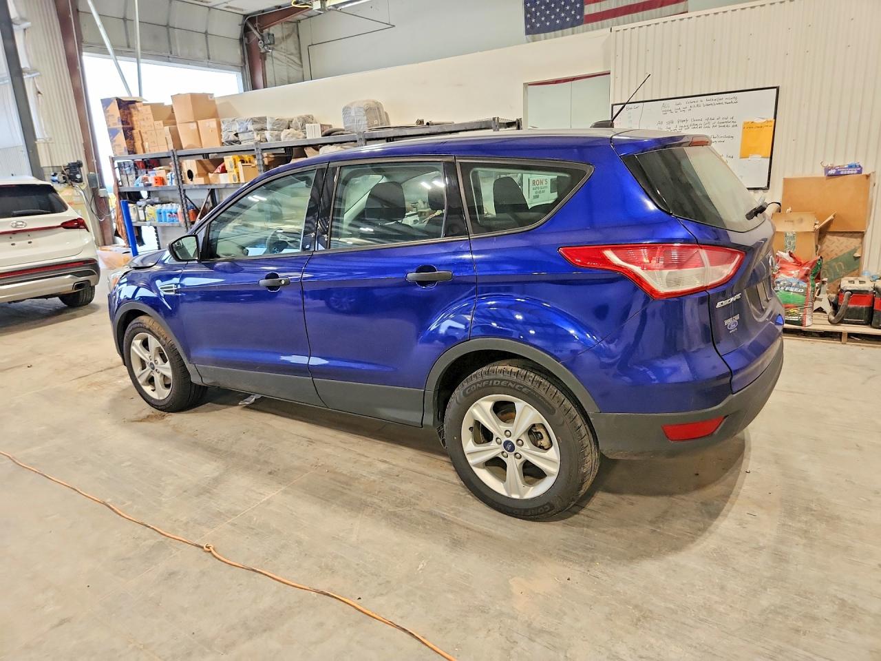 2014 Ford Escape S Blue vin: 1FMCU0F73EUD01136