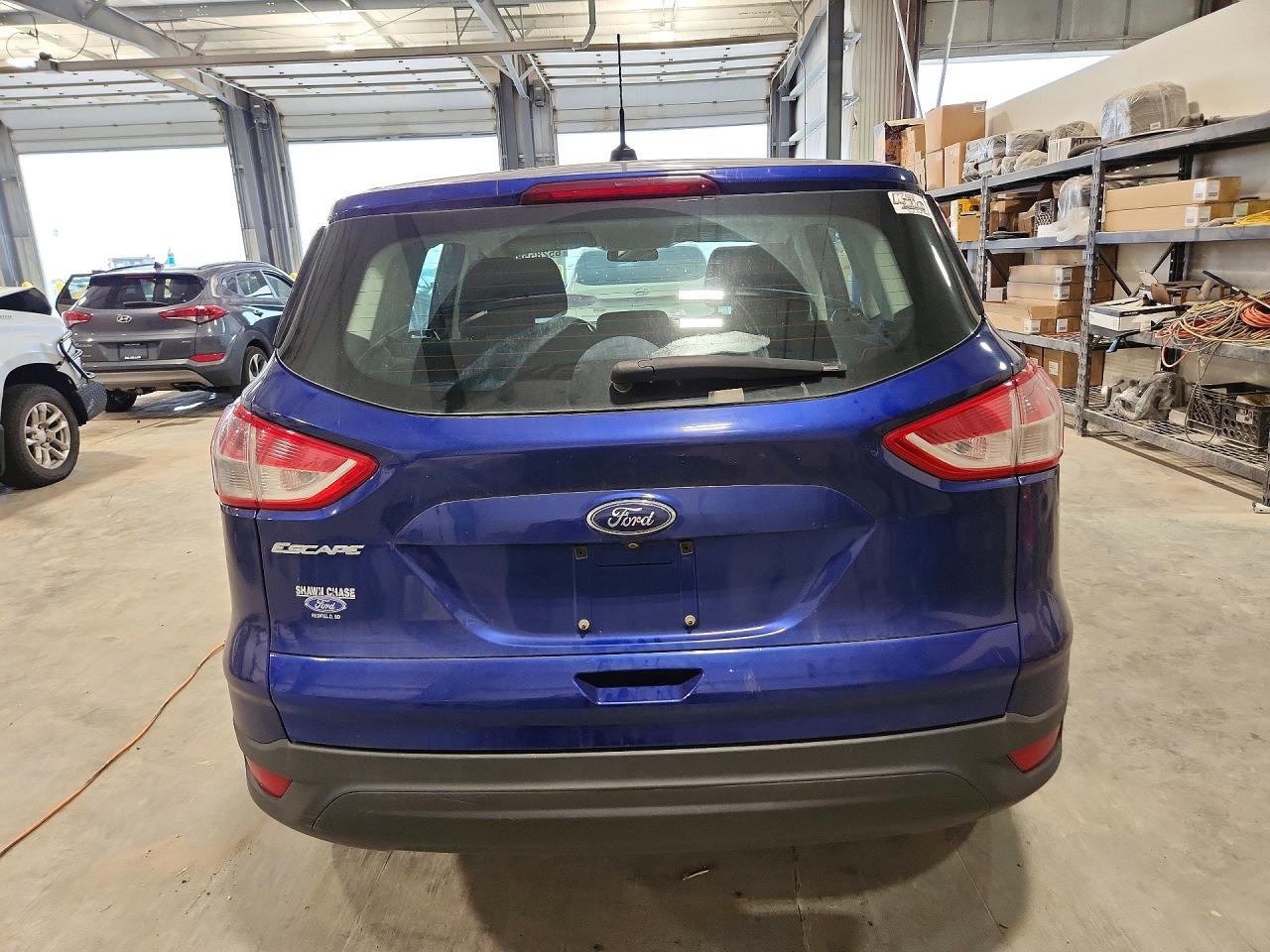 2014 Ford Escape S Blue vin: 1FMCU0F73EUD01136
