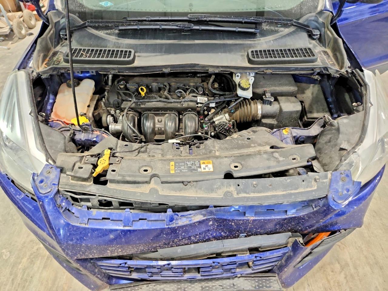 2014 Ford Escape S Blue vin: 1FMCU0F73EUD01136
