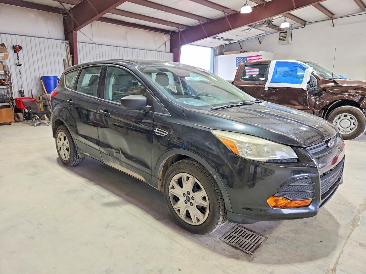 2014 Ford Escape S Black vin: 1FMCU0F73EUD22696