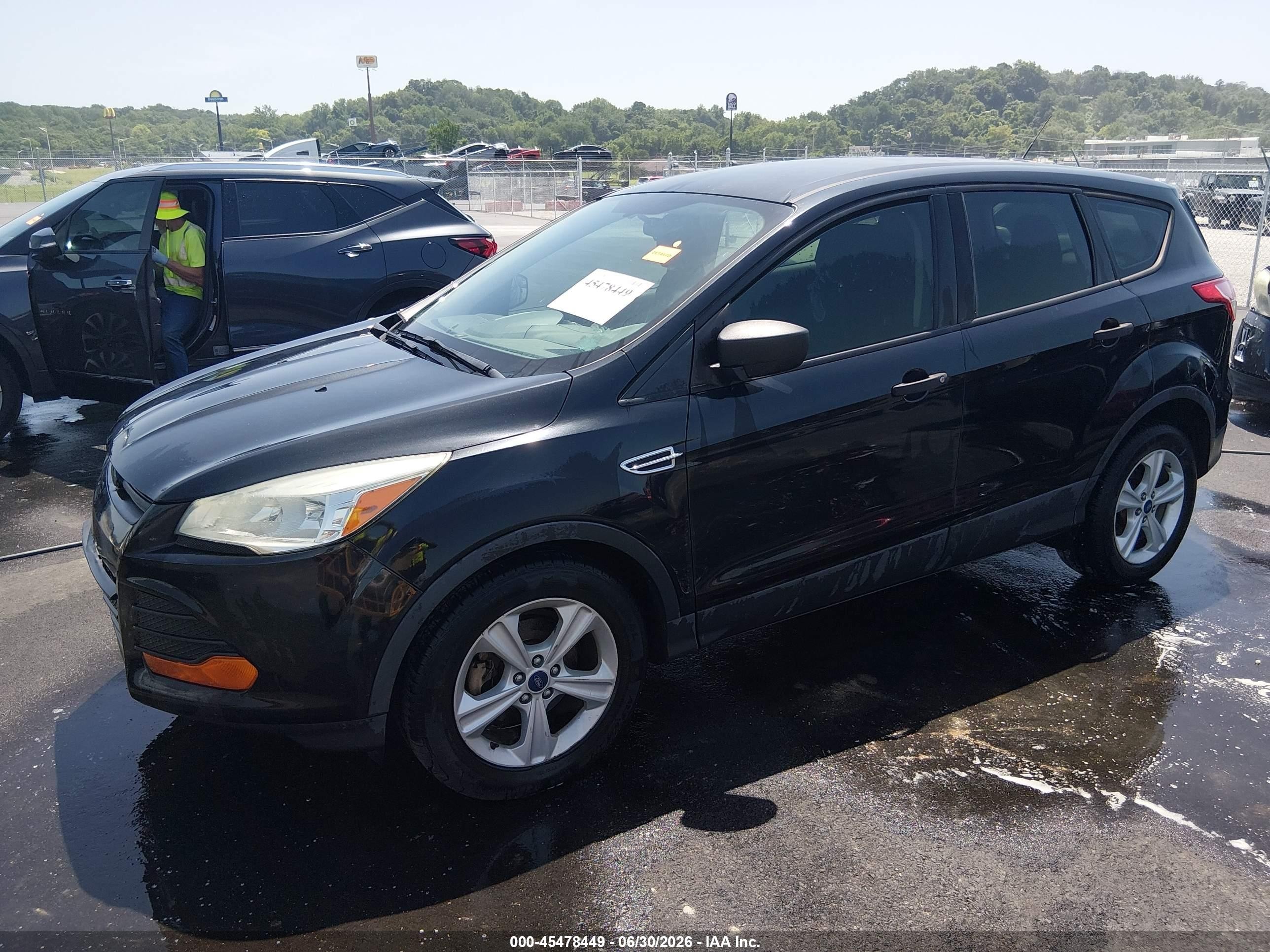 2014 Ford Escape S Black vin: 1FMCU0F73EUE39548