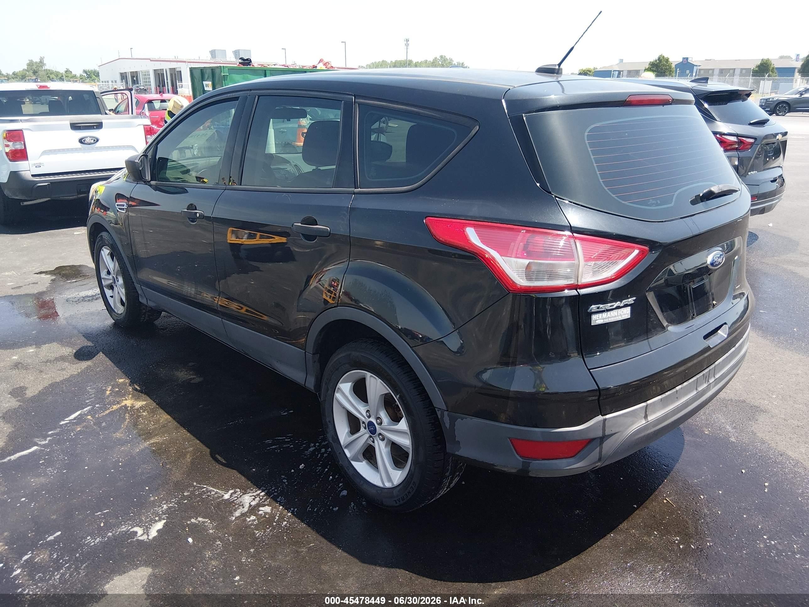 2014 Ford Escape S Black vin: 1FMCU0F73EUE39548