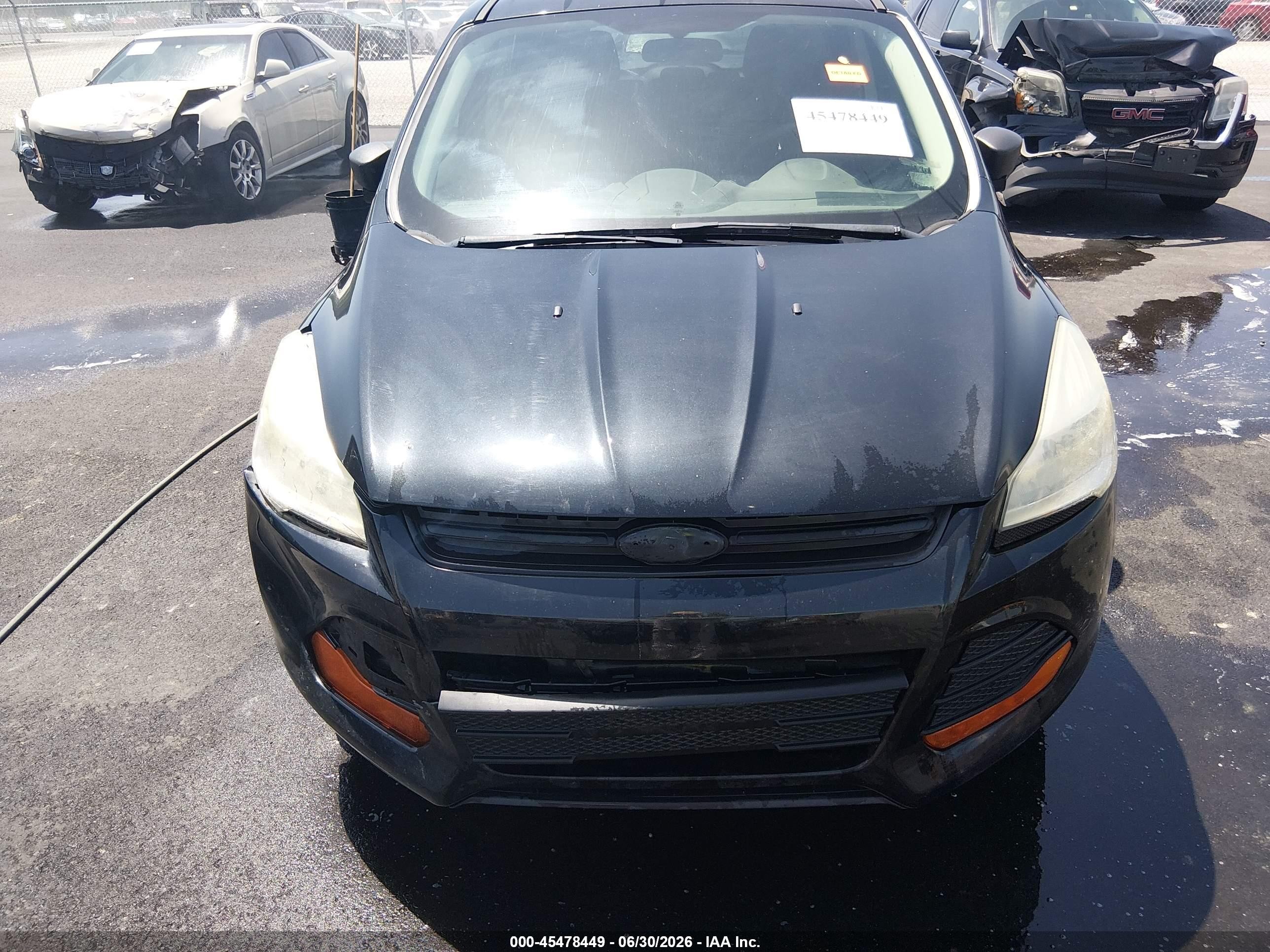 2014 Ford Escape S Black vin: 1FMCU0F73EUE39548