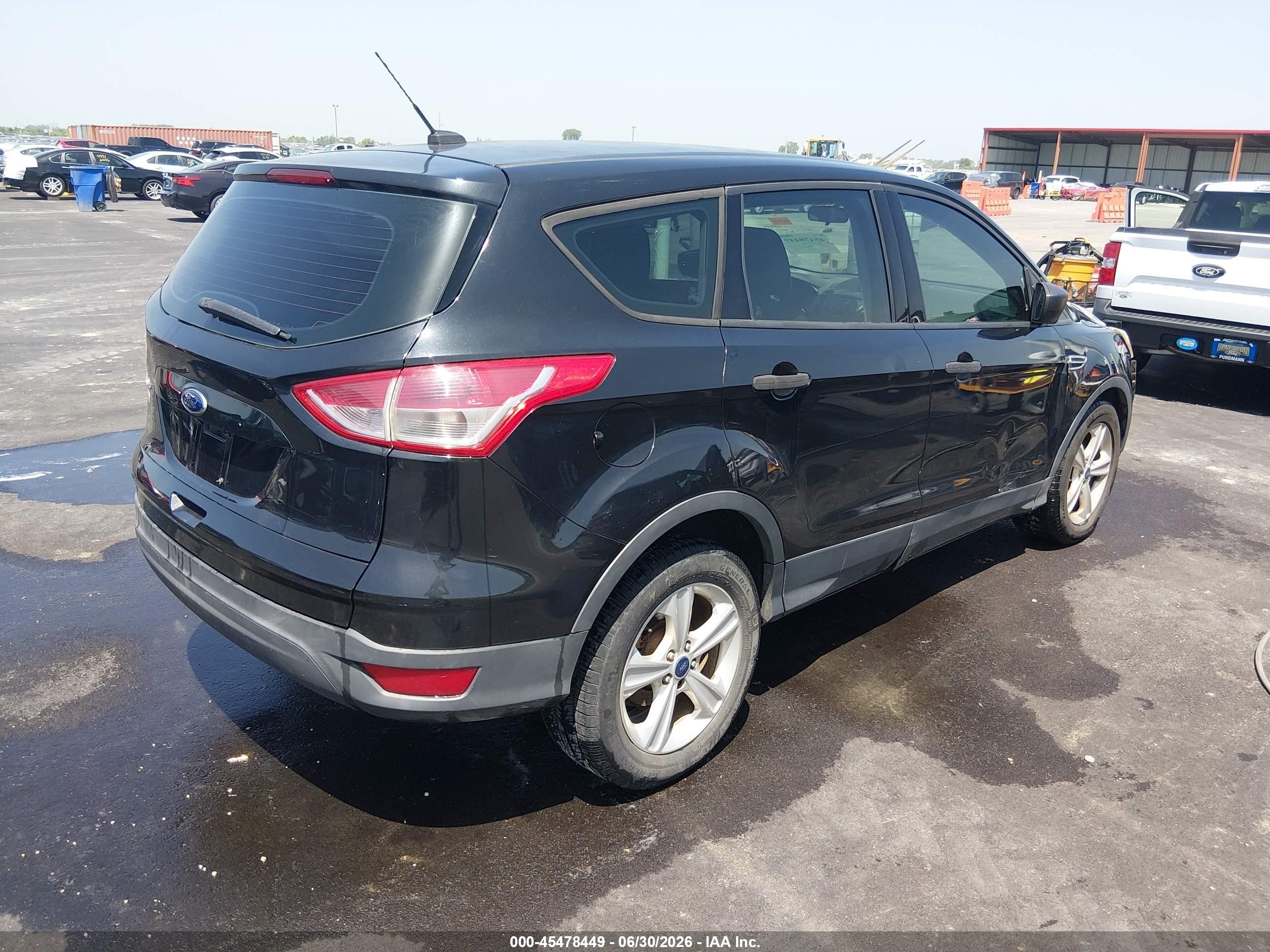 2014 Ford Escape S Black vin: 1FMCU0F73EUE39548