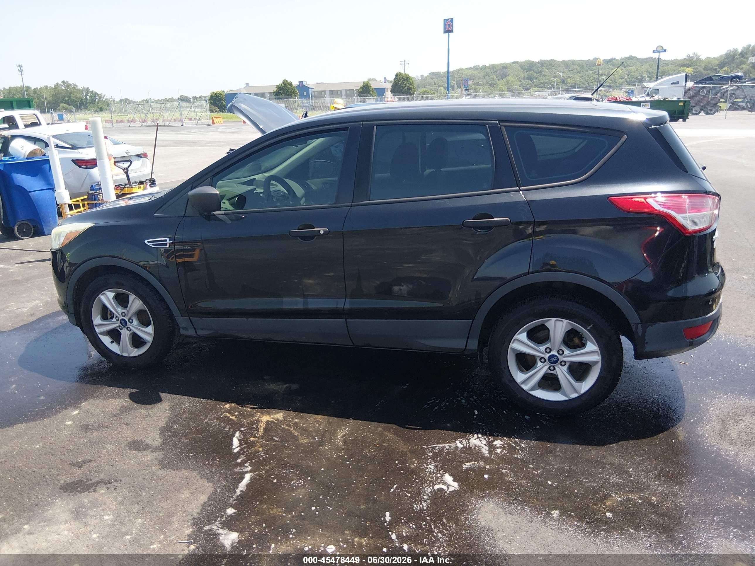 2014 Ford Escape S Black vin: 1FMCU0F73EUE39548