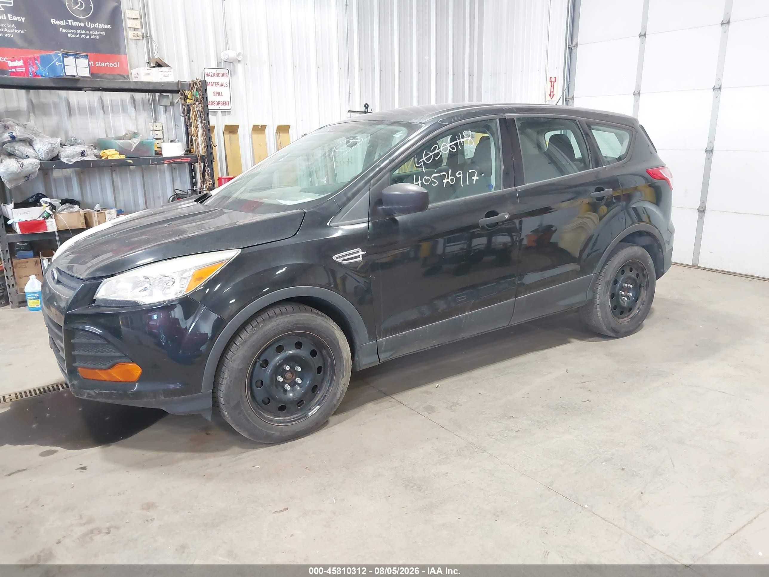 2015 Ford Escape S Black vin: 1FMCU0F73FUA39572