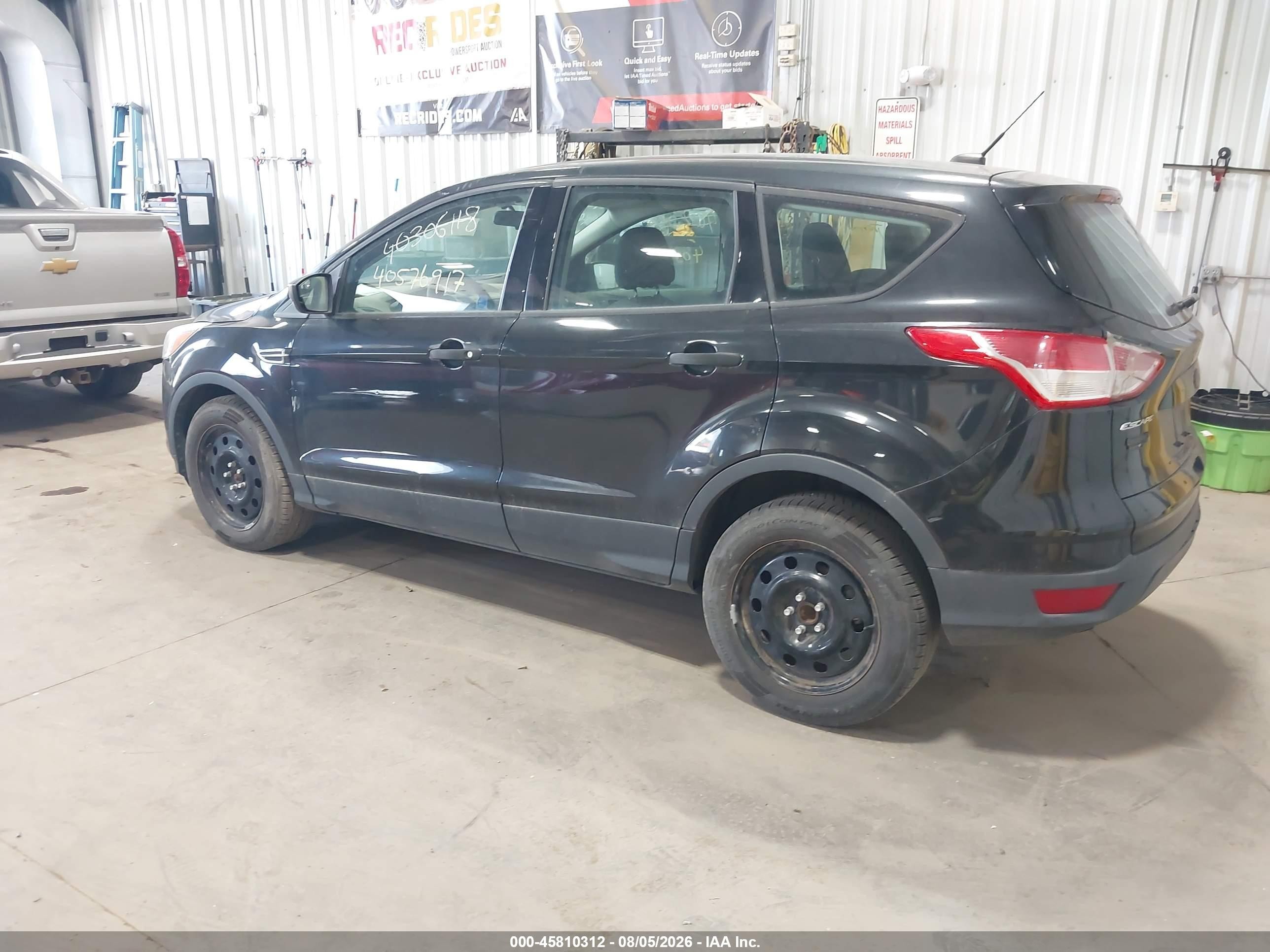 2015 Ford Escape S Black vin: 1FMCU0F73FUA39572