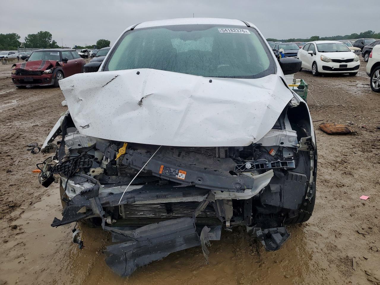 2015 Ford Escape S White vin: 1FMCU0F73FUA53696