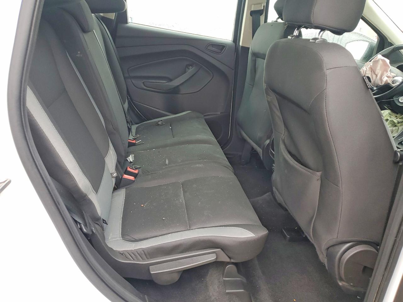 2015 Ford Escape S White vin: 1FMCU0F73FUA53696