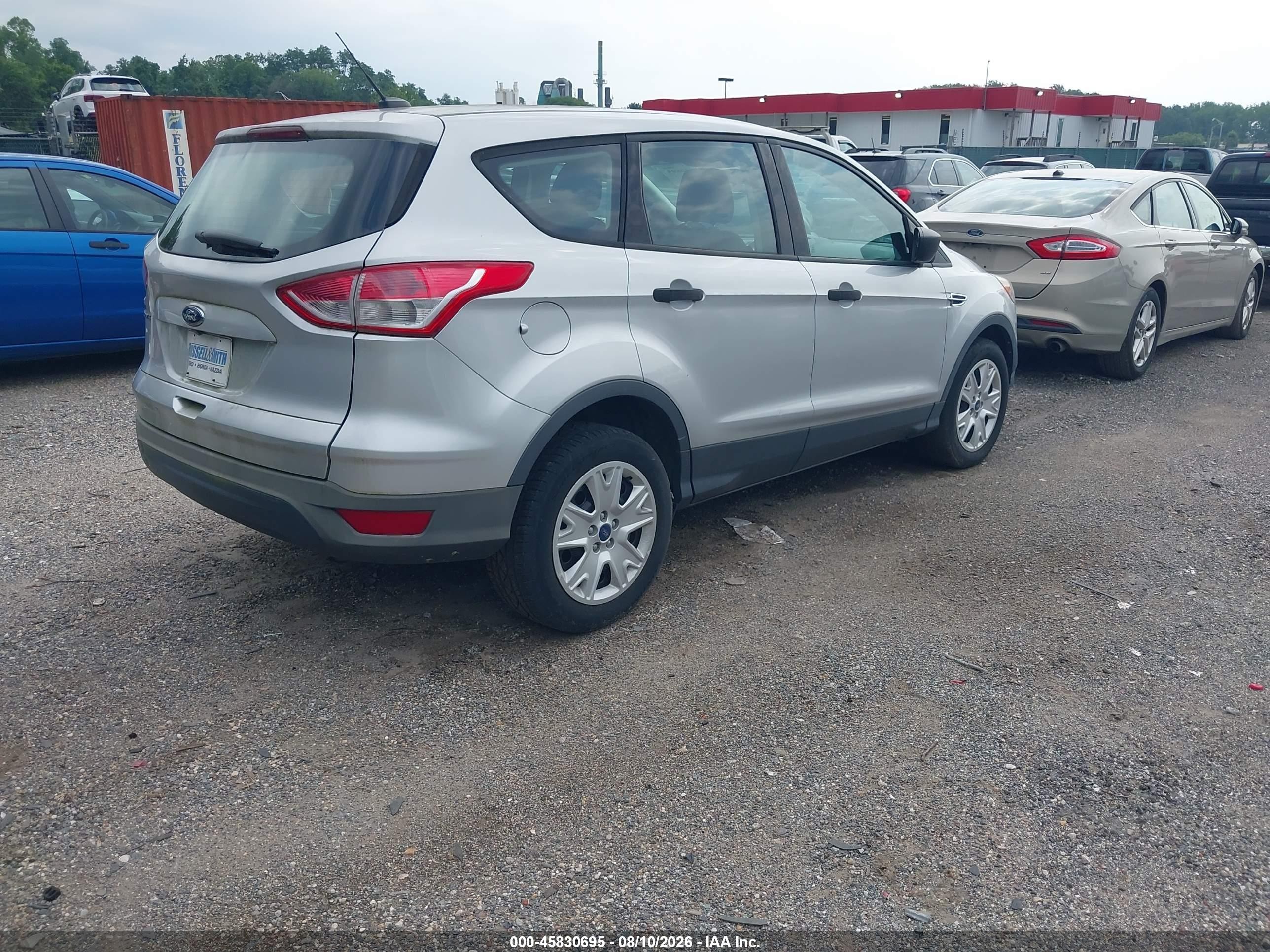 2015 Ford Escape S Silver vin: 1FMCU0F73FUA61555