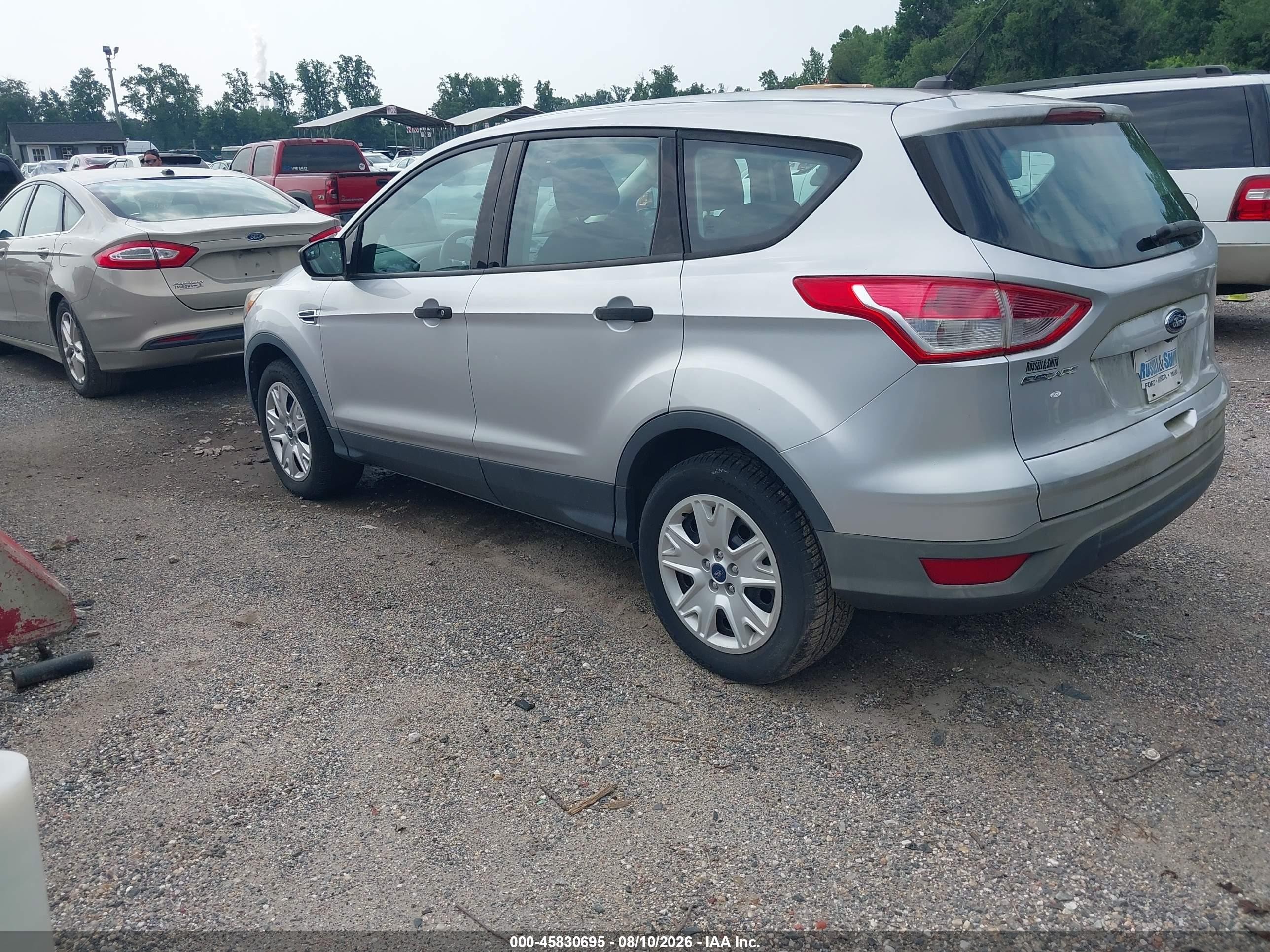 2015 Ford Escape S Silver vin: 1FMCU0F73FUA61555
