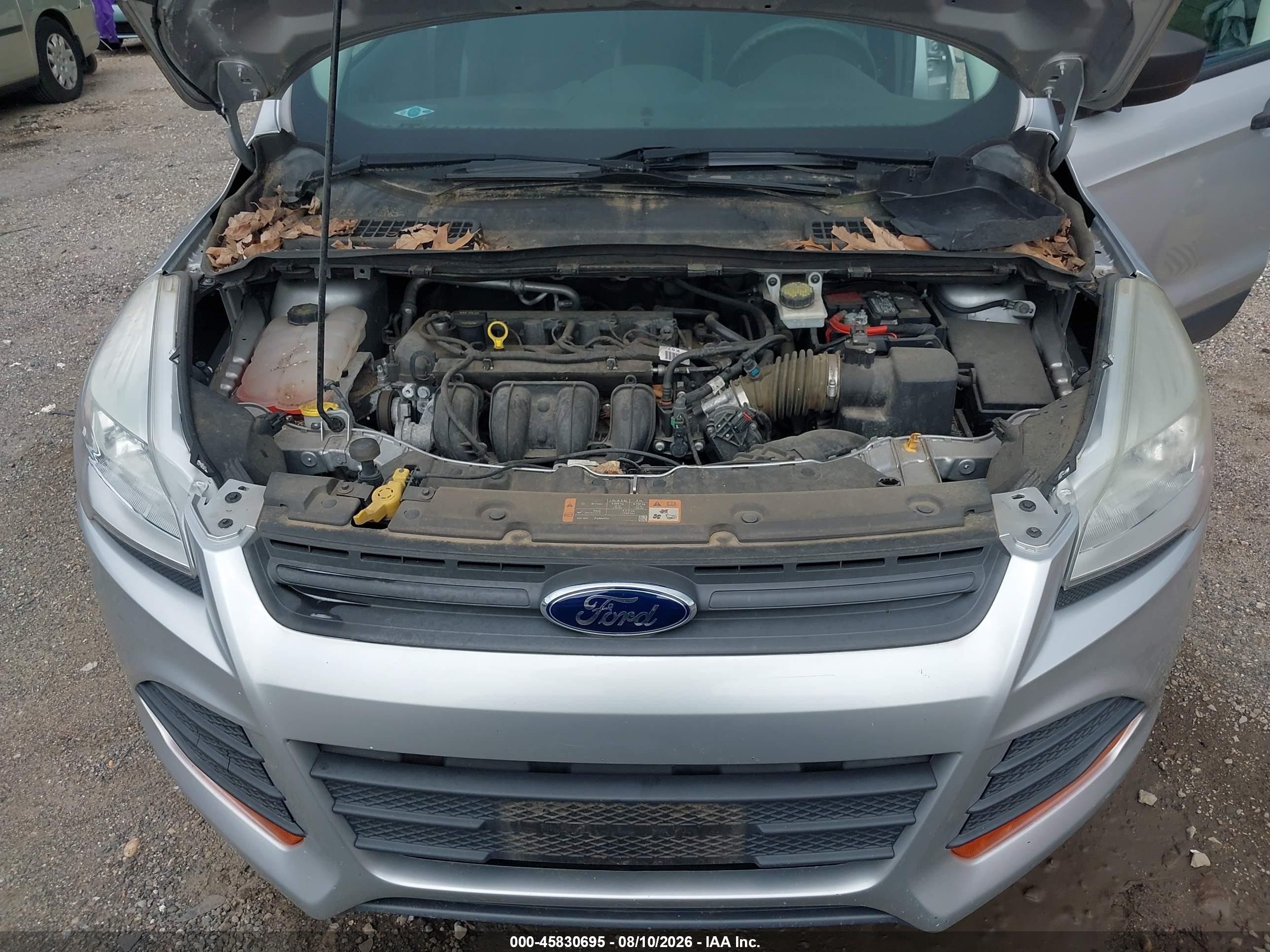 2015 Ford Escape S Silver vin: 1FMCU0F73FUA61555