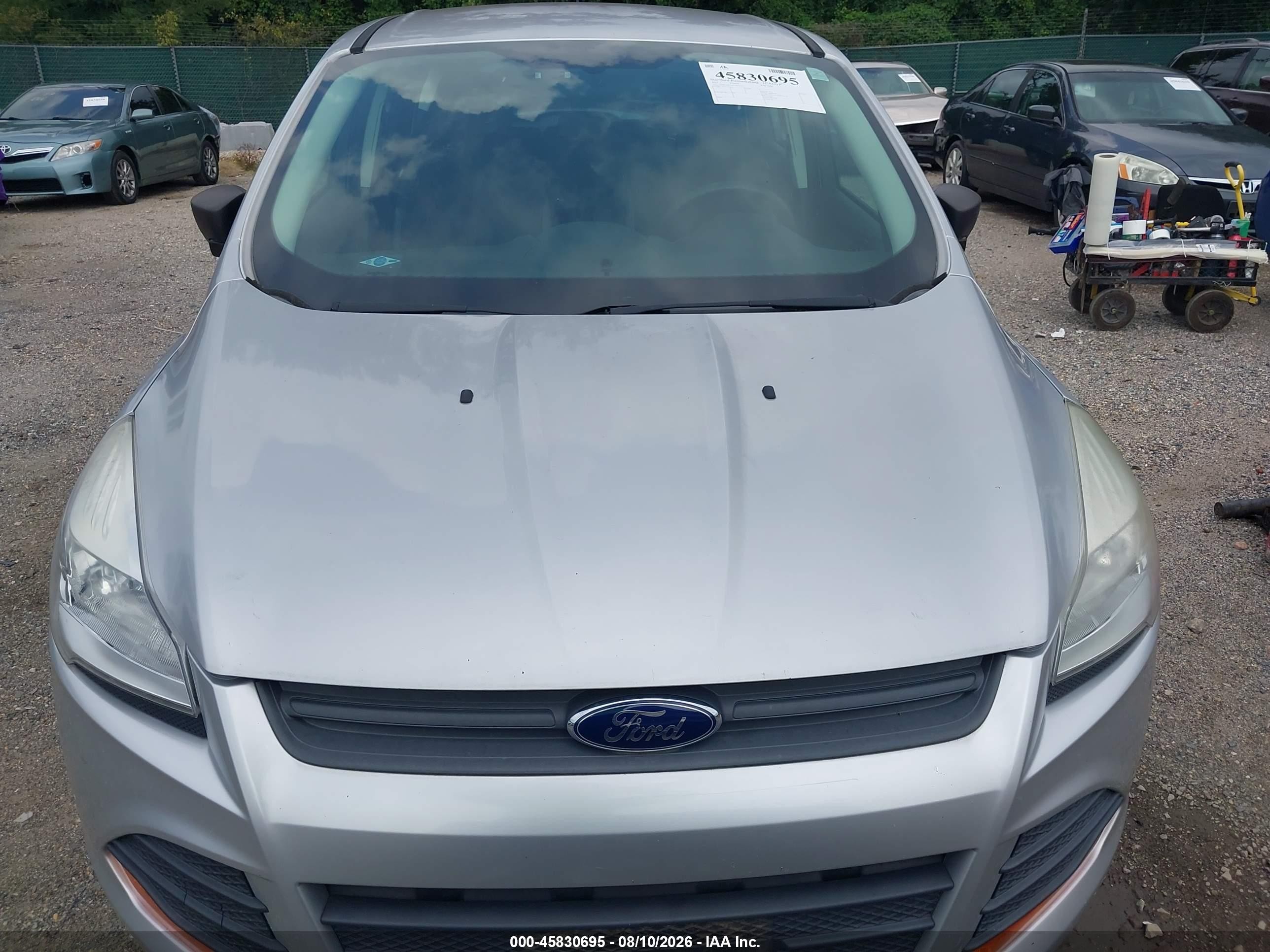2015 Ford Escape S Silver vin: 1FMCU0F73FUA61555