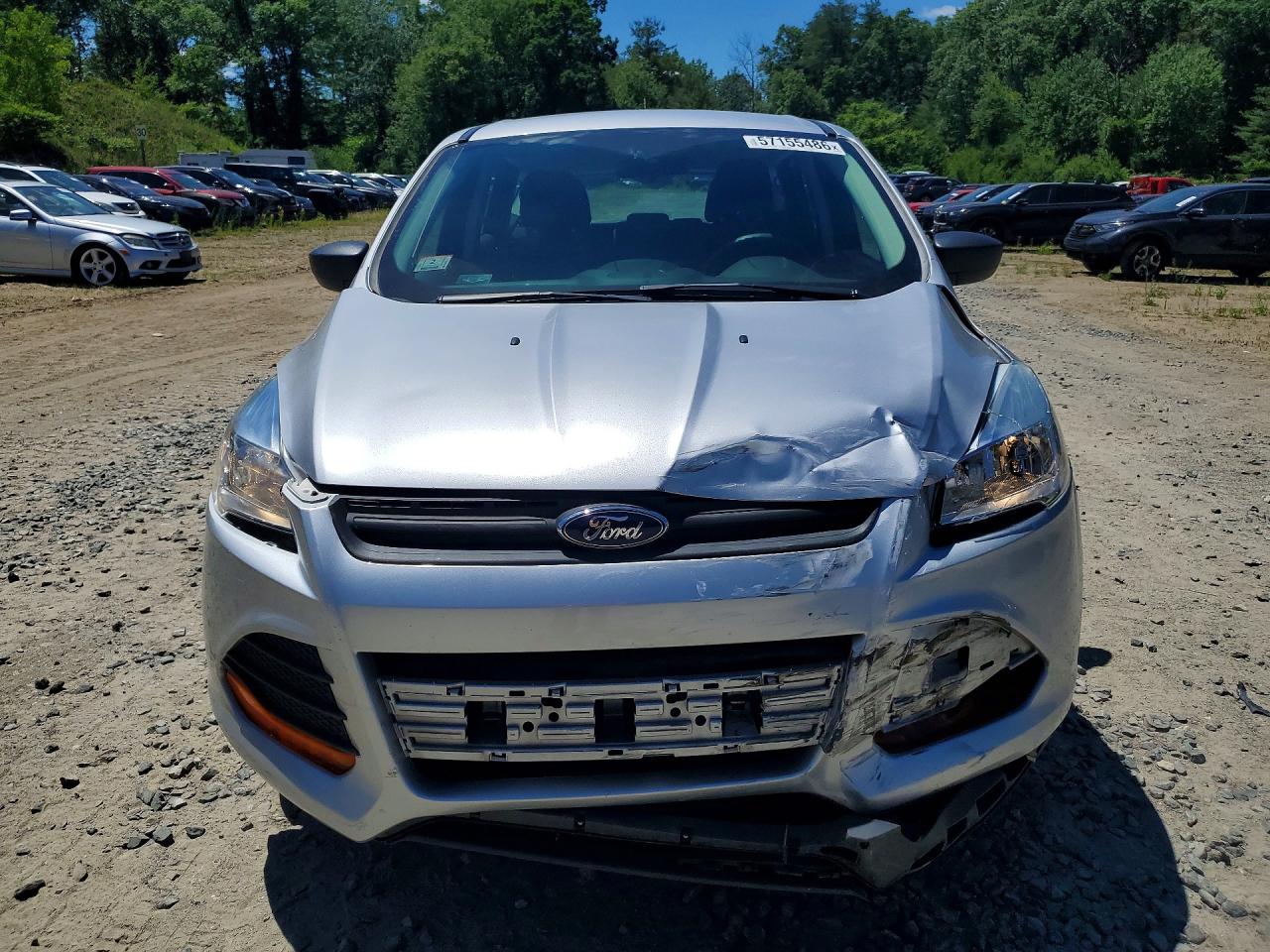 2015 Ford Escape S Silver vin: 1FMCU0F73FUA72023