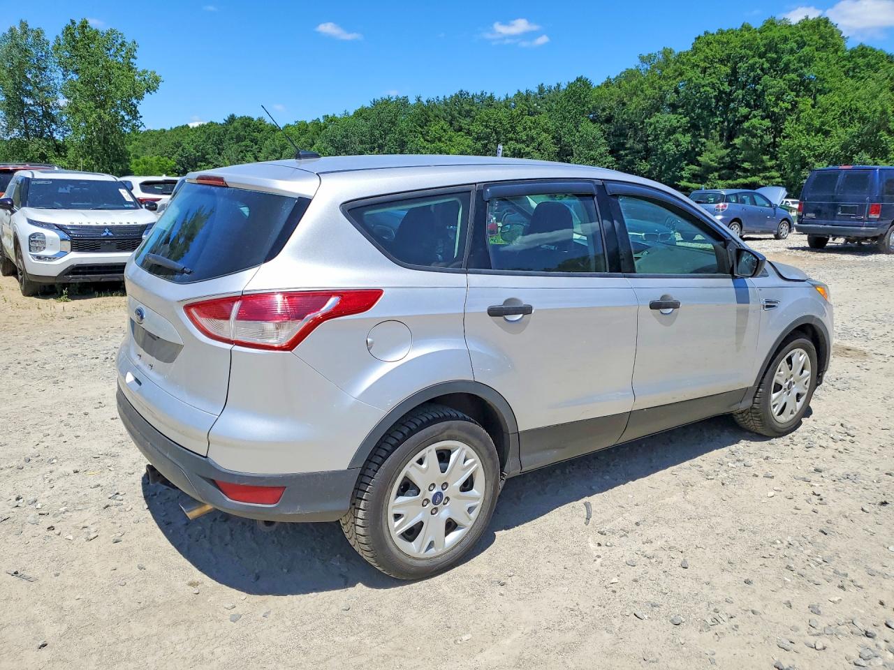 2015 Ford Escape S Silver vin: 1FMCU0F73FUA72023