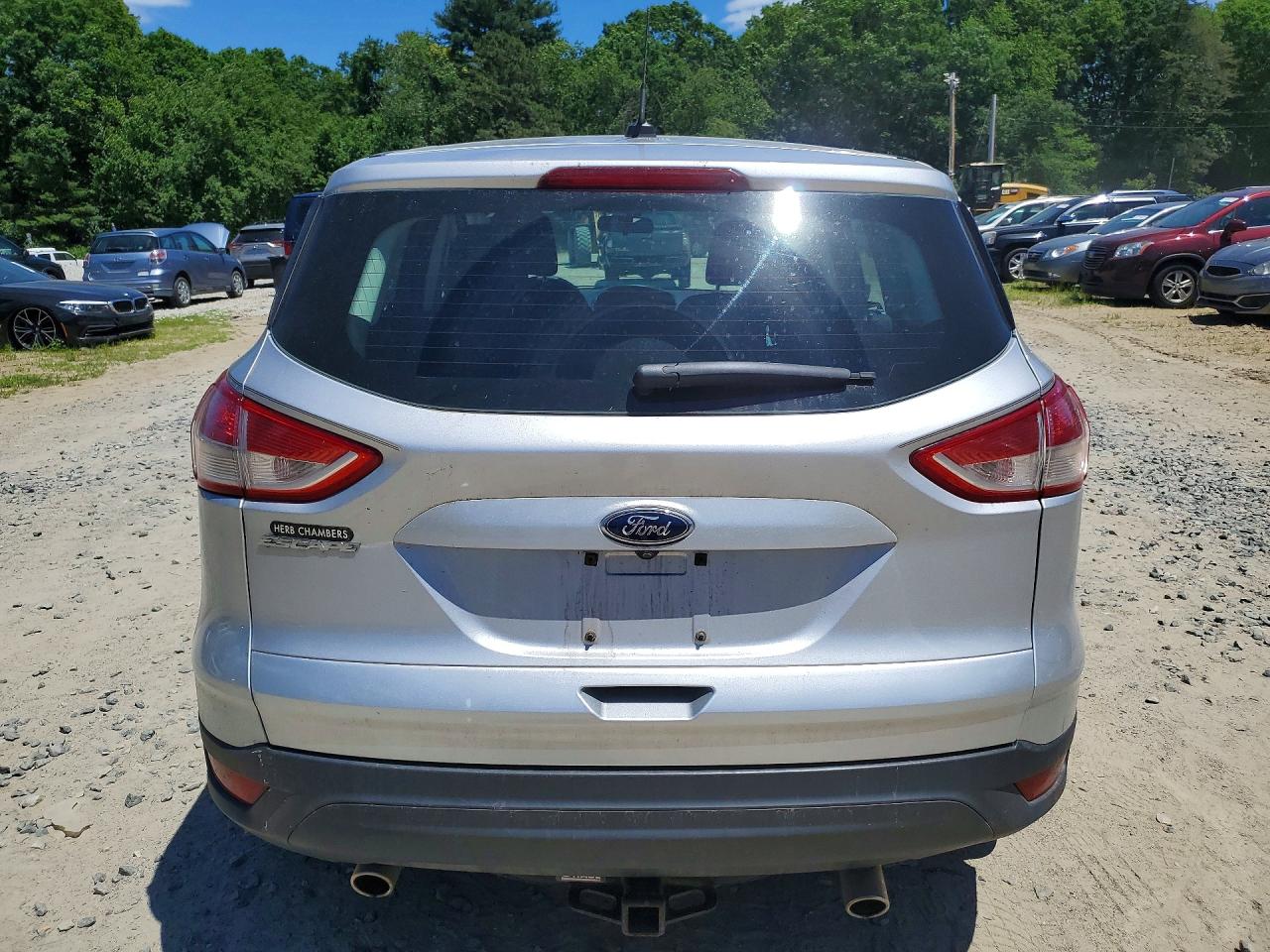 2015 Ford Escape S Silver vin: 1FMCU0F73FUA72023