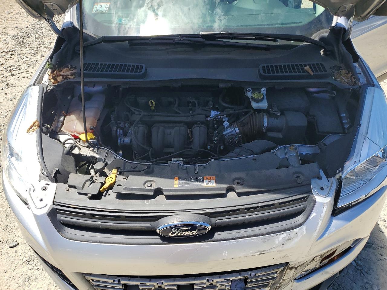 2015 Ford Escape S Silver vin: 1FMCU0F73FUA72023