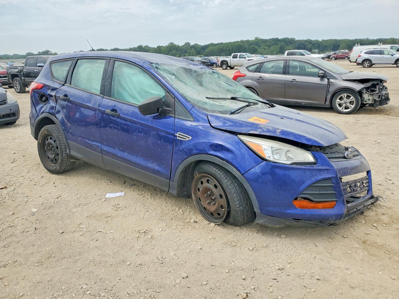 2015 Ford Escape S Blue vin: 1FMCU0F73FUB12570