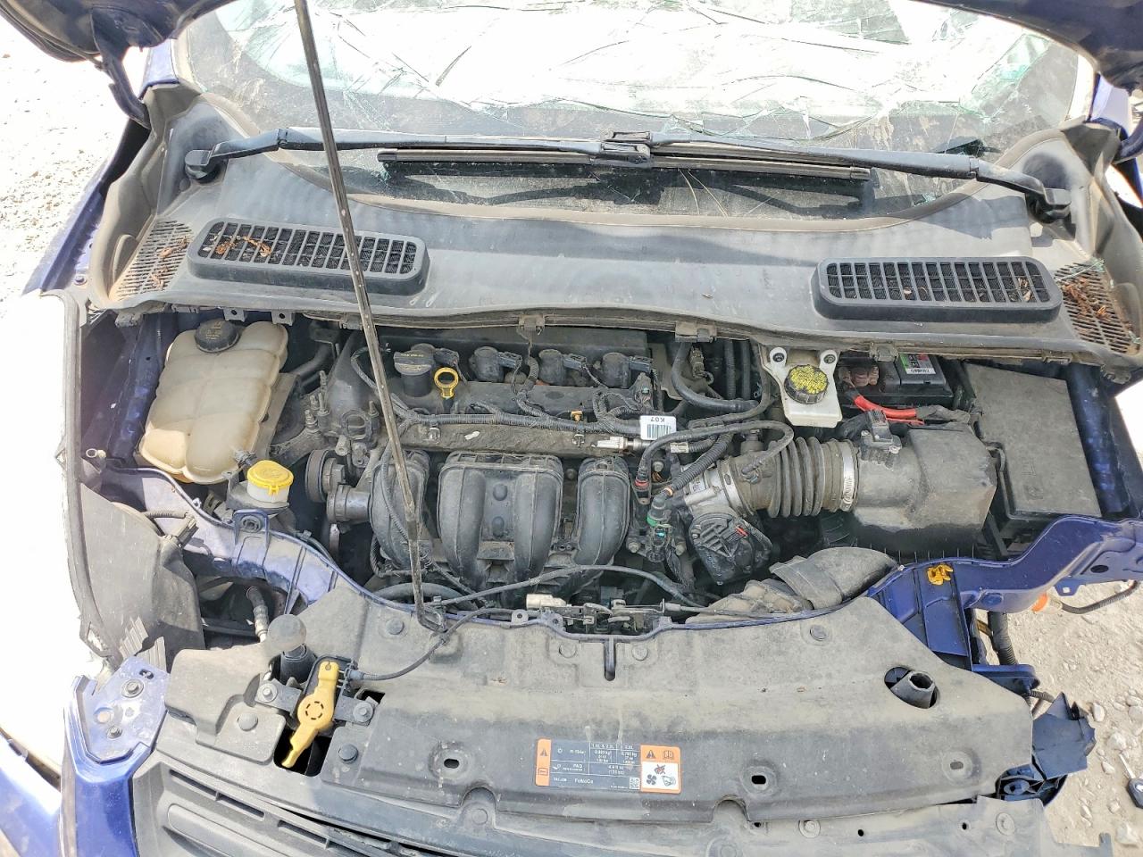 2015 Ford Escape S Blue vin: 1FMCU0F73FUB12570
