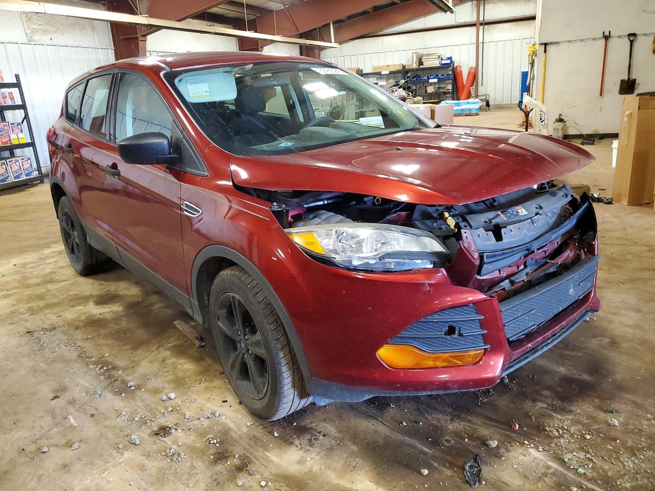 2015 Ford Escape S Red vin: 1FMCU0F73FUB27845