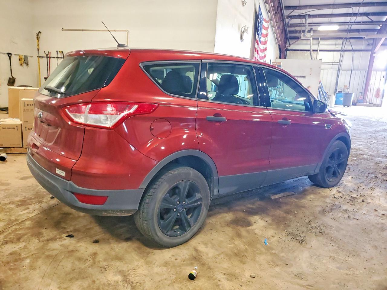 2015 Ford Escape S Red vin: 1FMCU0F73FUB27845