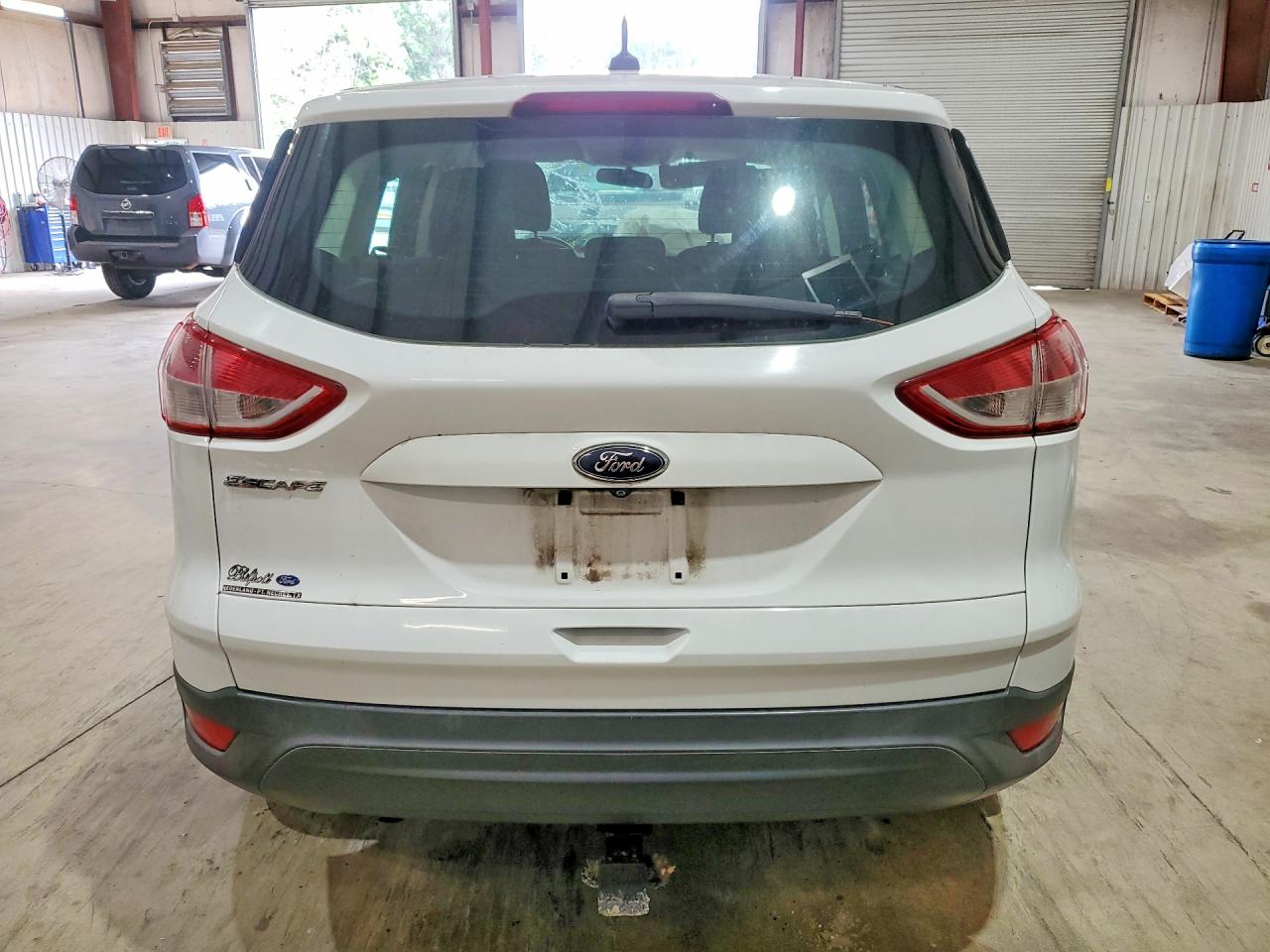 2015 Ford Escape S White vin: 1FMCU0F73FUB35492