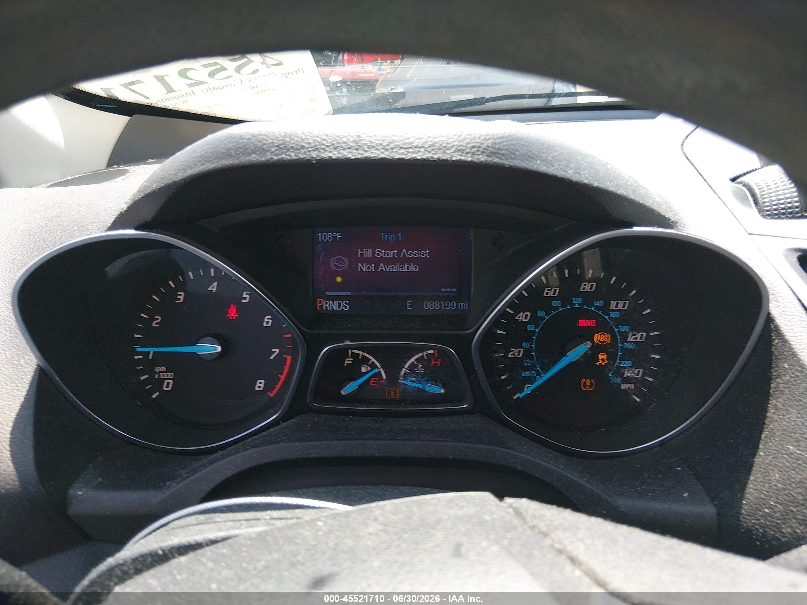 2015 Ford Escape S Silver vin: 1FMCU0F73FUC55972