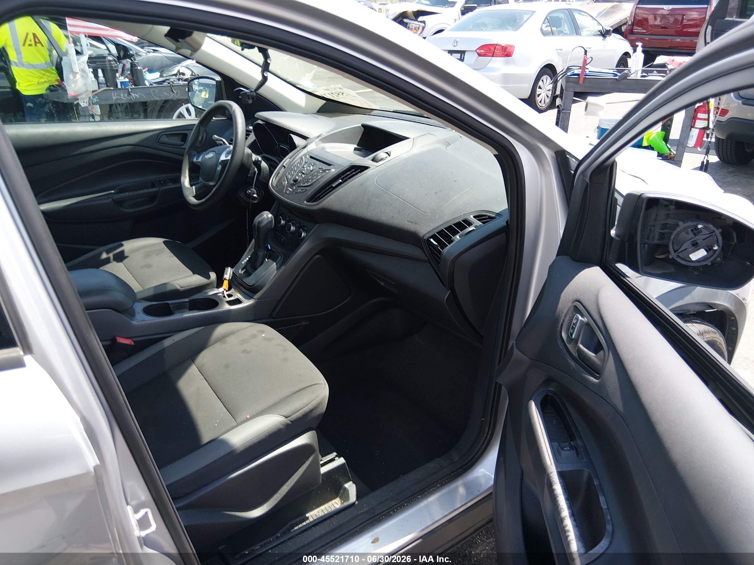 2015 Ford Escape S Silver vin: 1FMCU0F73FUC55972
