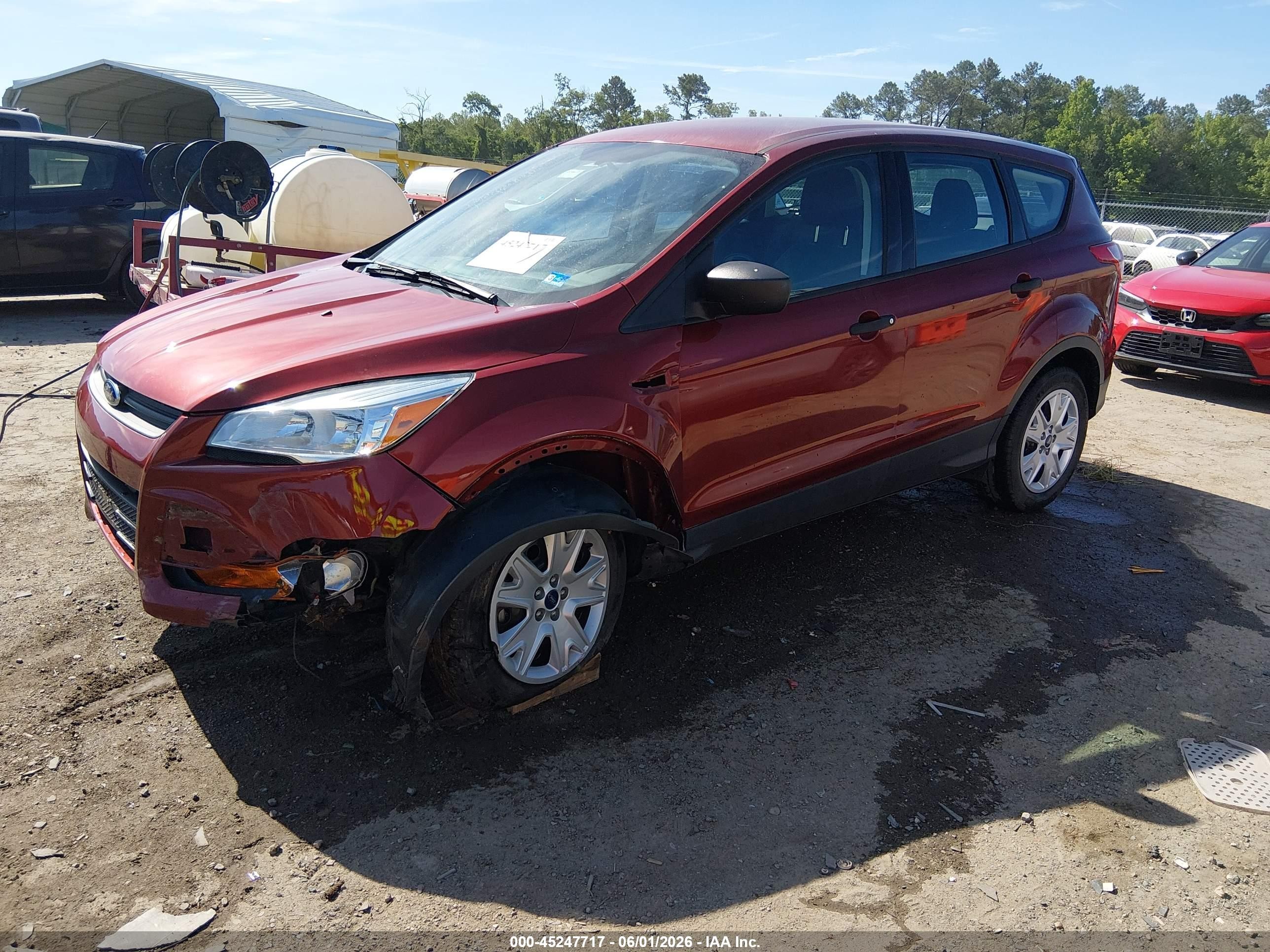 2016 Ford Escape S Burgundy vin: 1FMCU0F73GUB50091