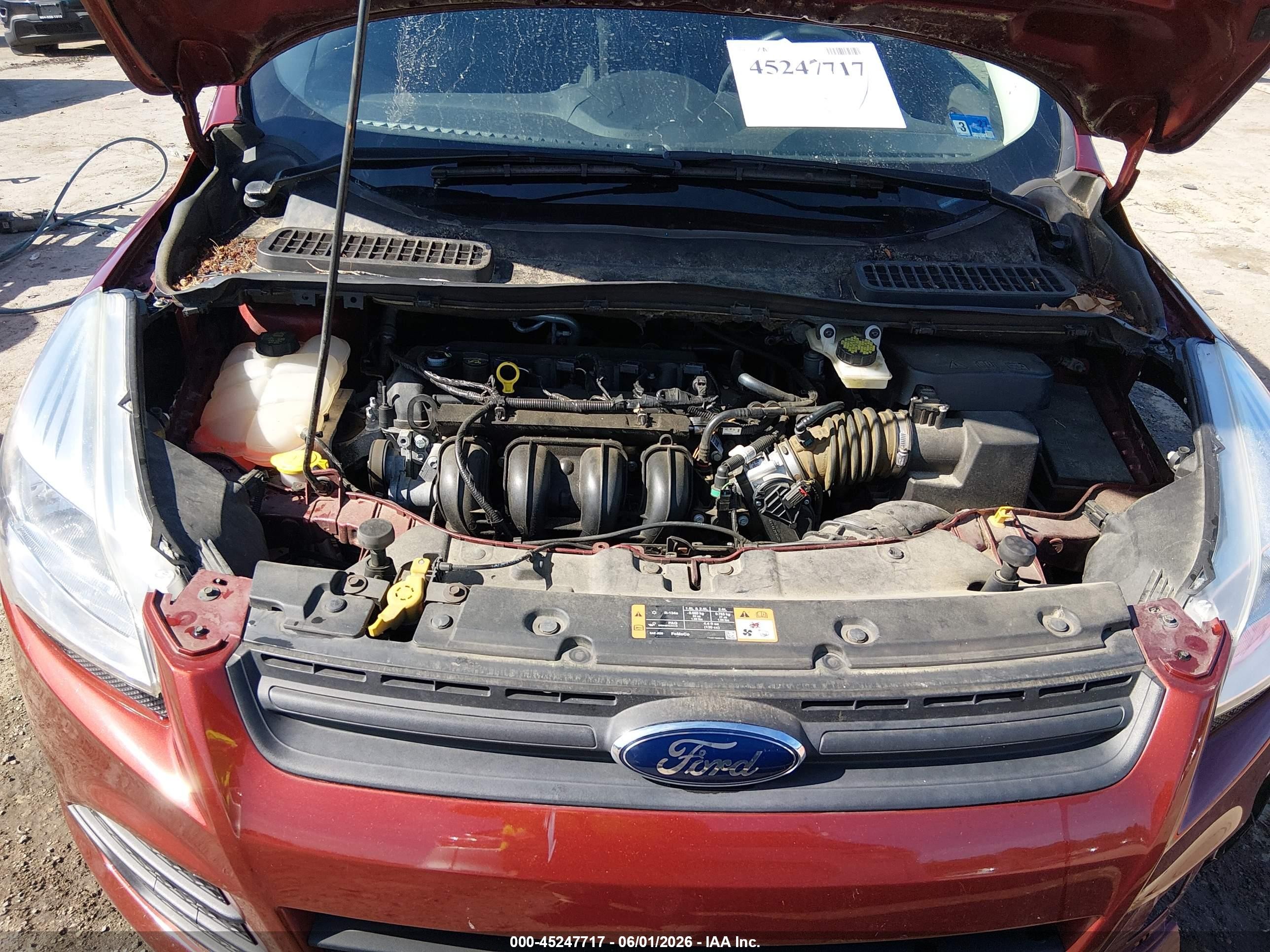 2016 Ford Escape S Burgundy vin: 1FMCU0F73GUB50091