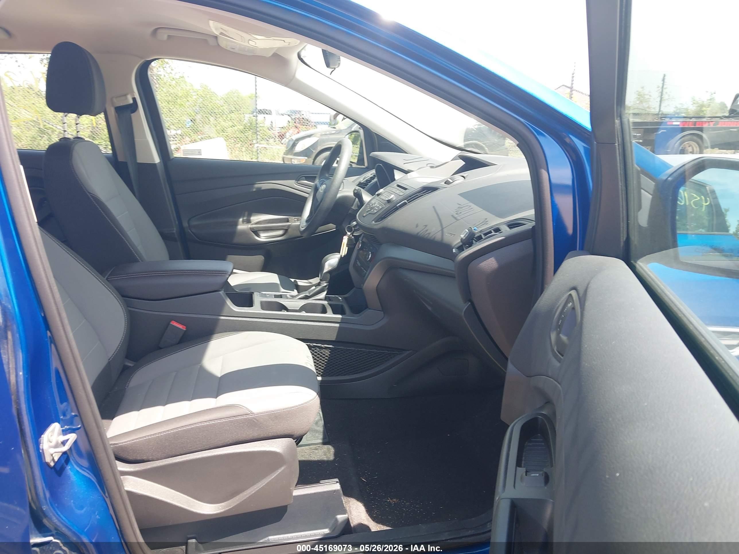 2017 Ford Escape S Blue vin: 1FMCU0F73HUC08167