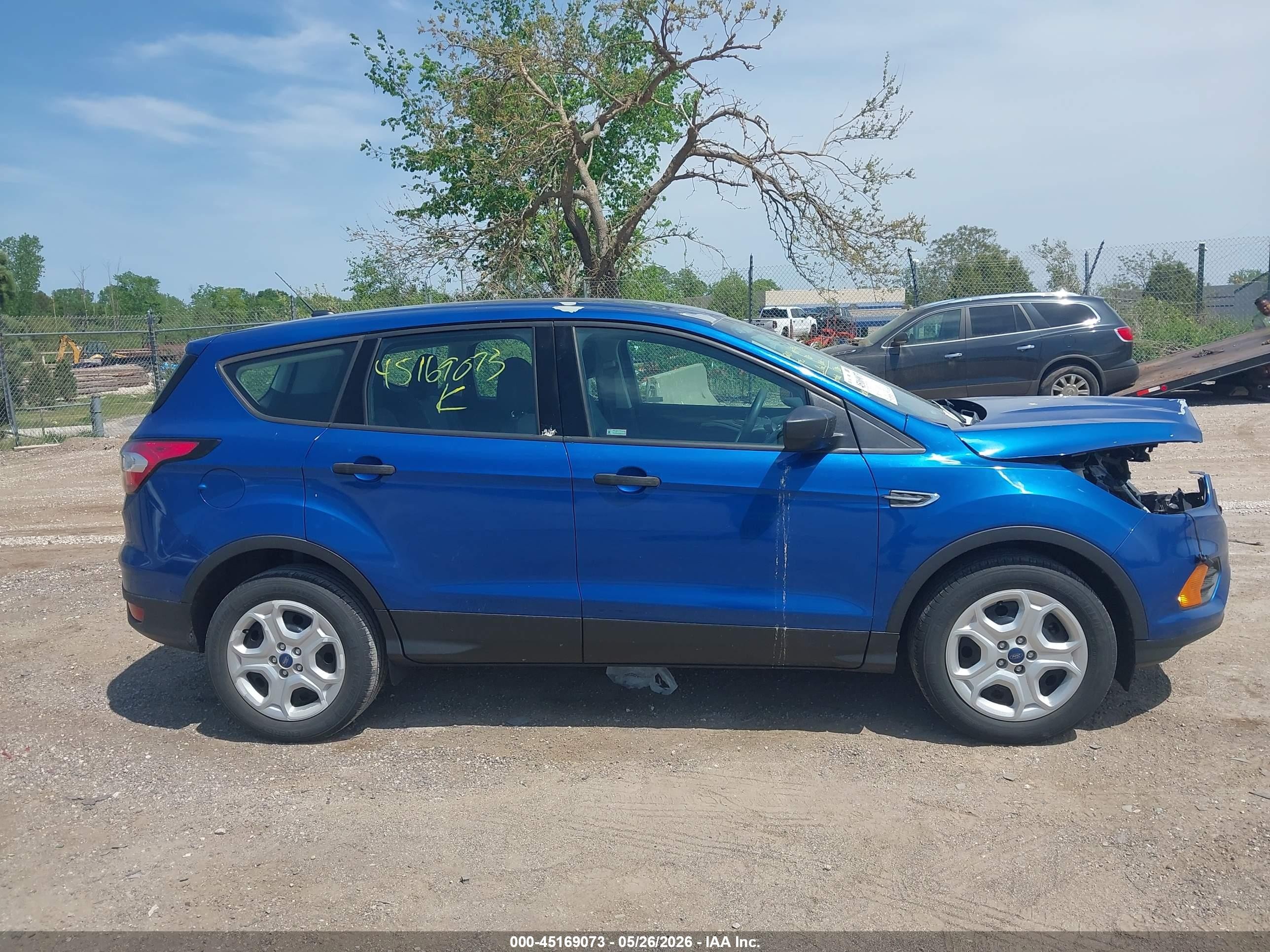 2017 Ford Escape S Blue vin: 1FMCU0F73HUC08167