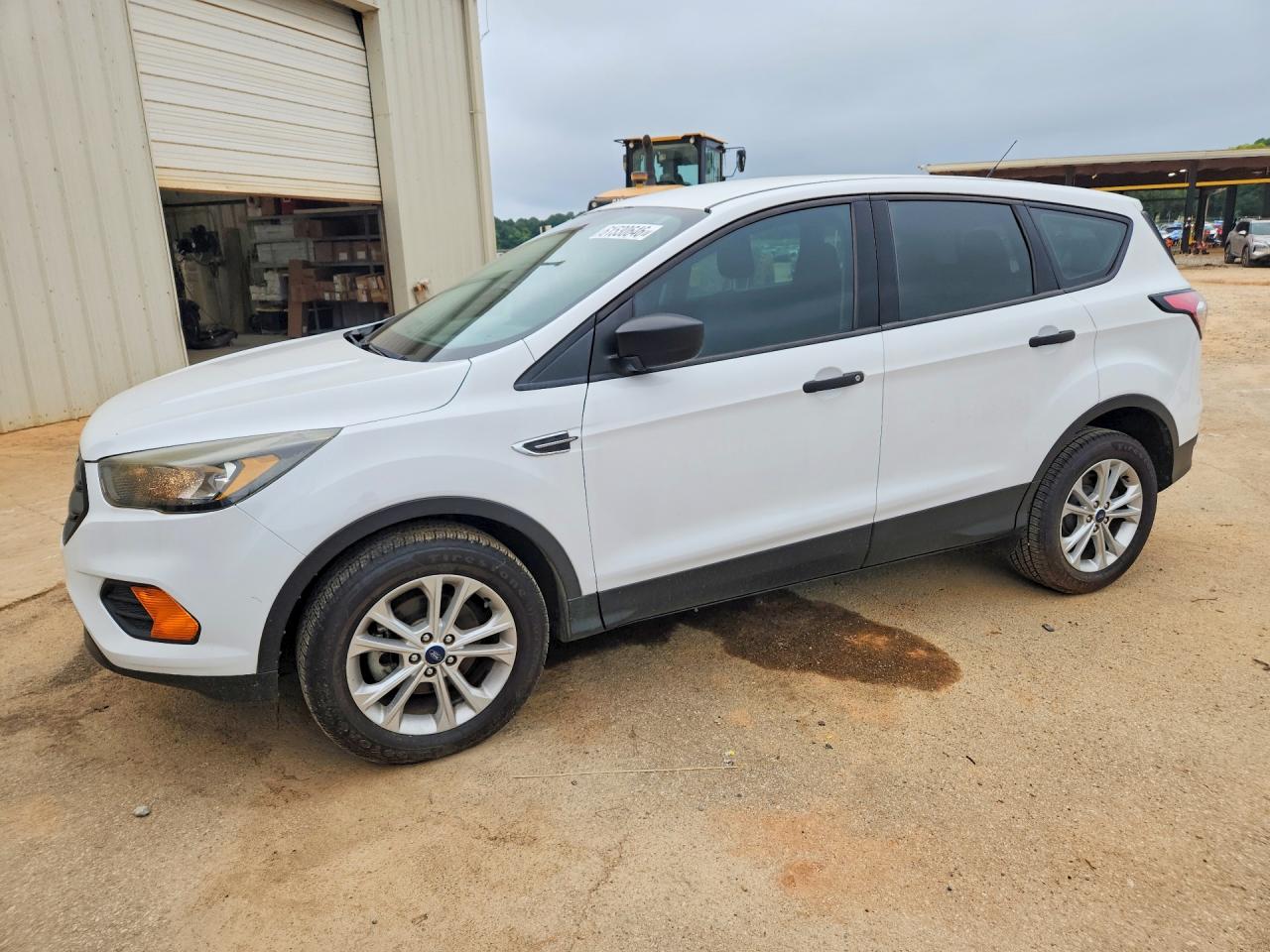 2018 Ford Escape S White vin: 1FMCU0F73JUB03750