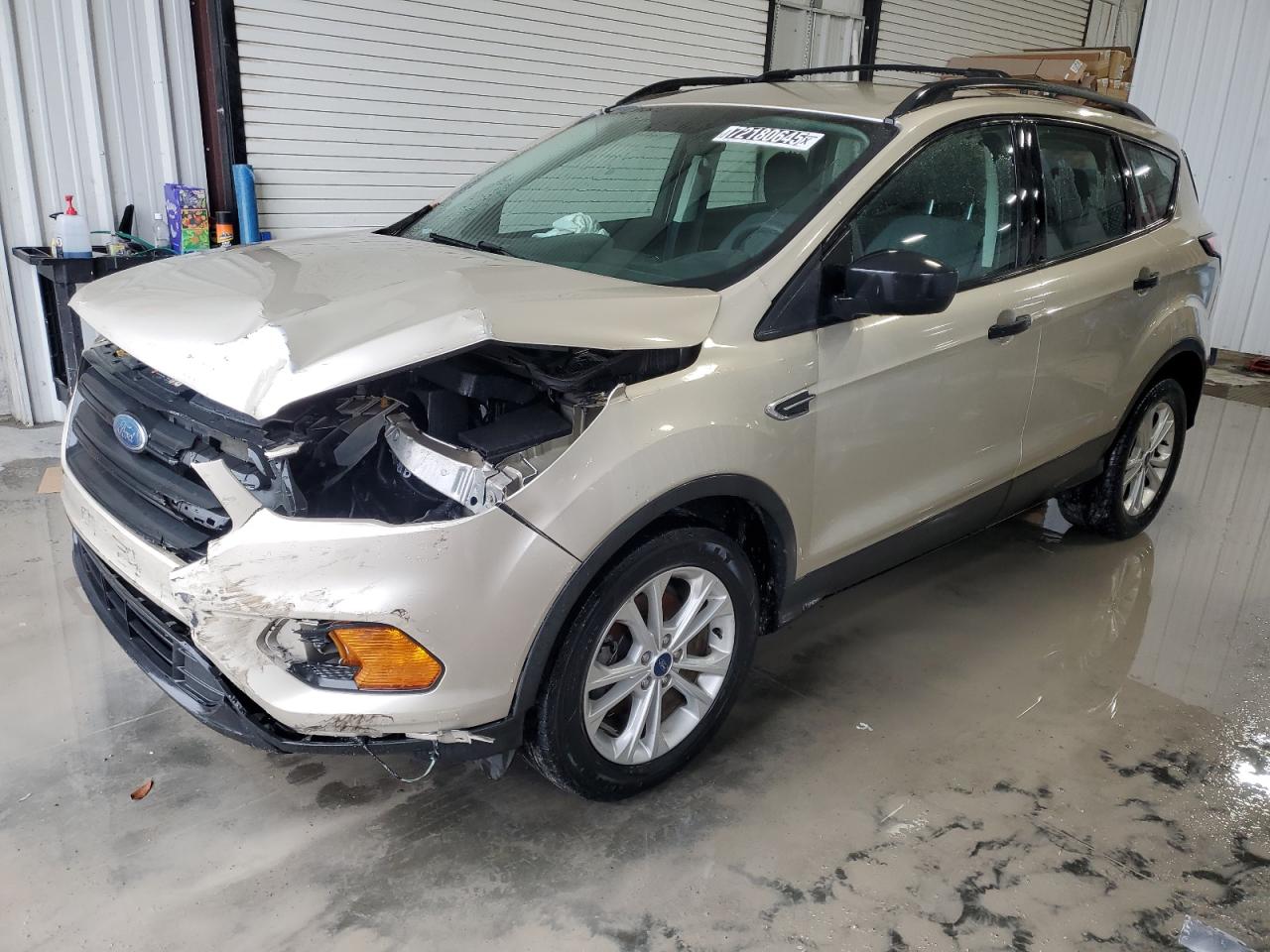 2018 Ford Escape S Gold vin: 1FMCU0F73JUB04719 Damage: Left Apron, Broken, Replacement Required