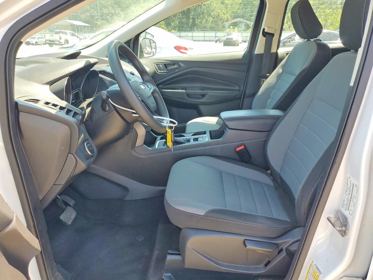 2018 Ford Escape S White vin: 1FMCU0F73JUC26951