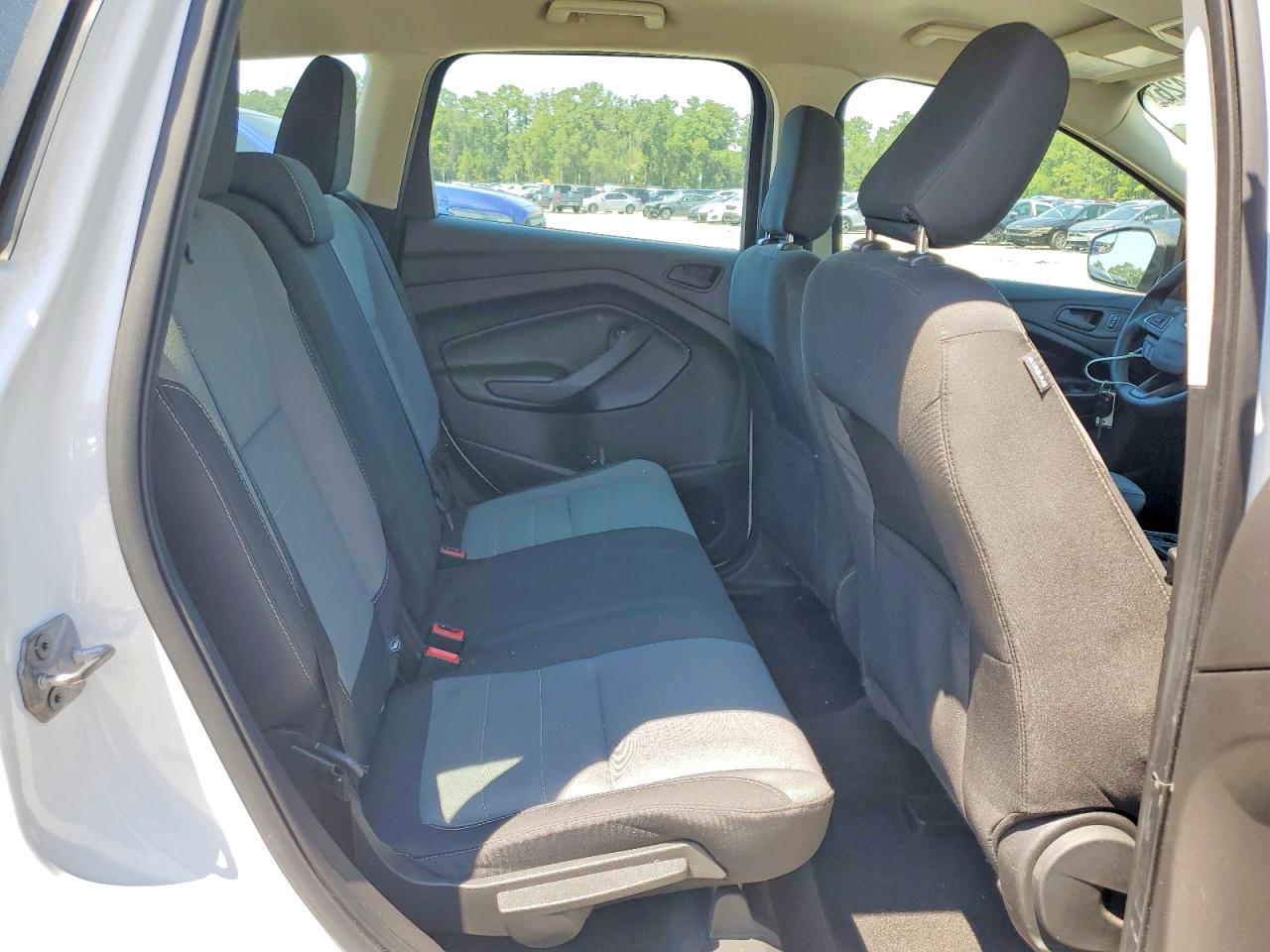 2018 Ford Escape S White vin: 1FMCU0F73JUC26951