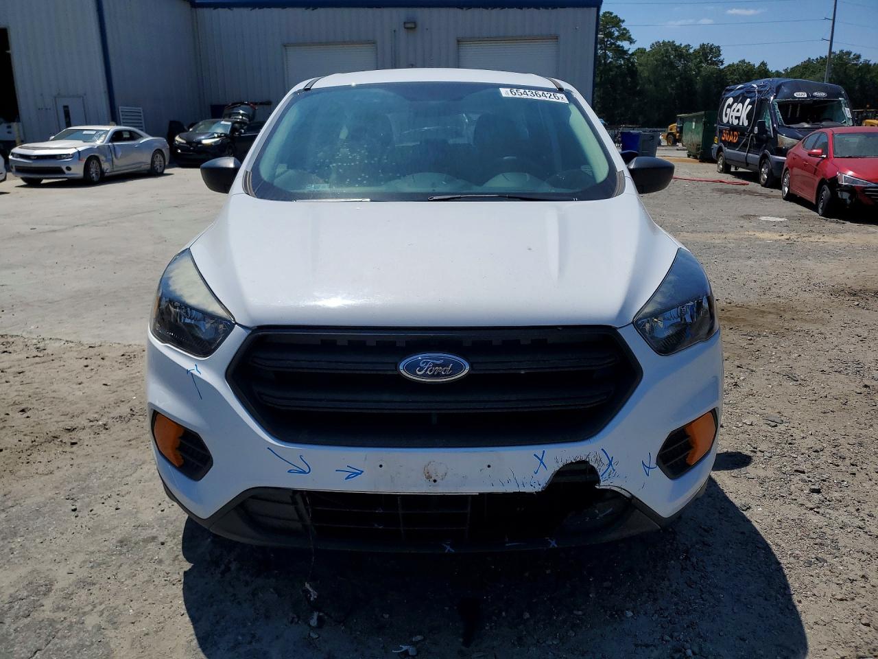 2018 Ford Escape S White vin: 1FMCU0F73JUC26951