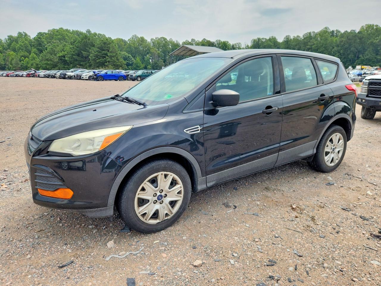 2013 Ford Escape S Black vin: 1FMCU0F74DUA97221