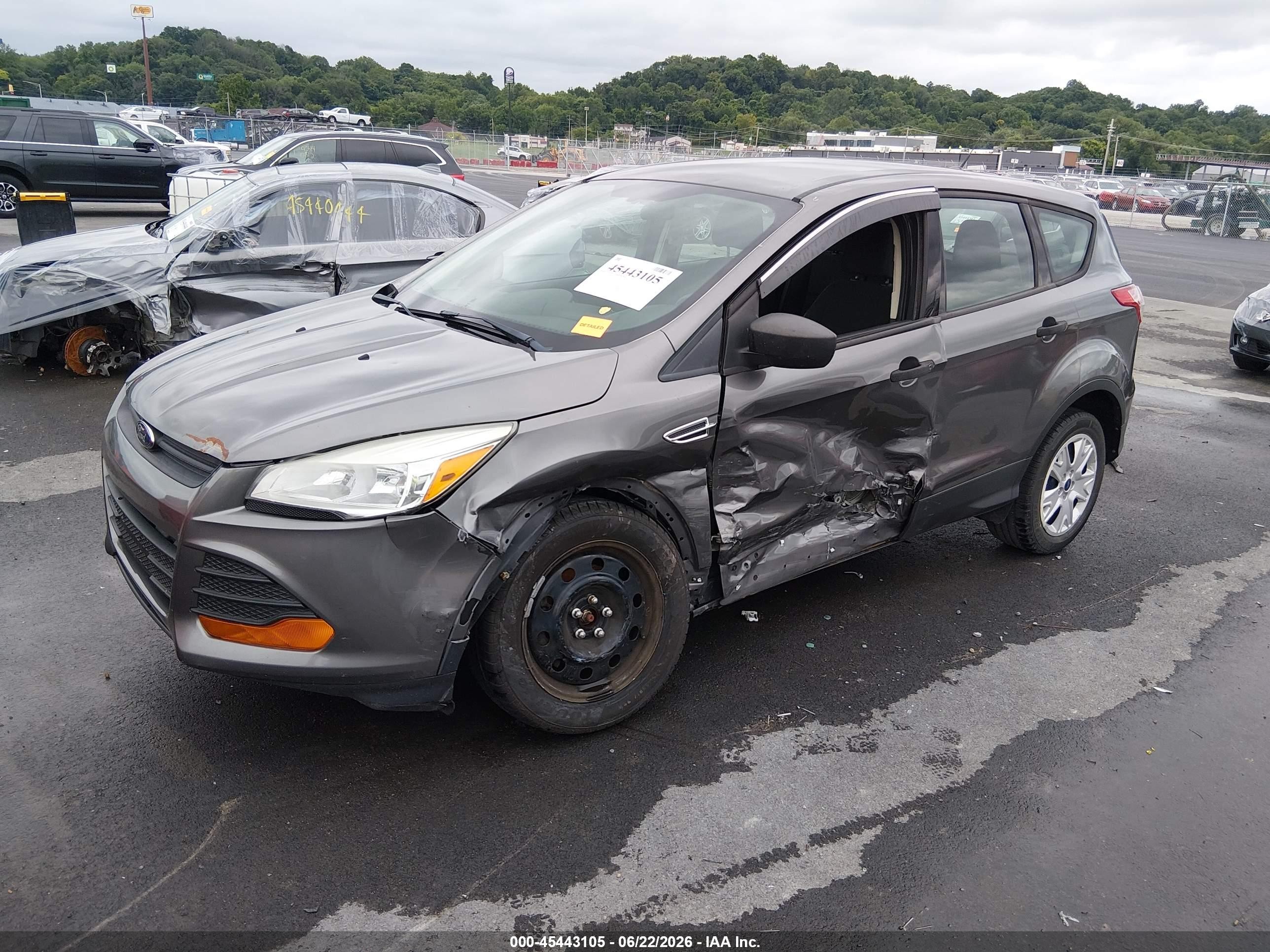 2013 Ford Escape S Gray vin: 1FMCU0F74DUB00506