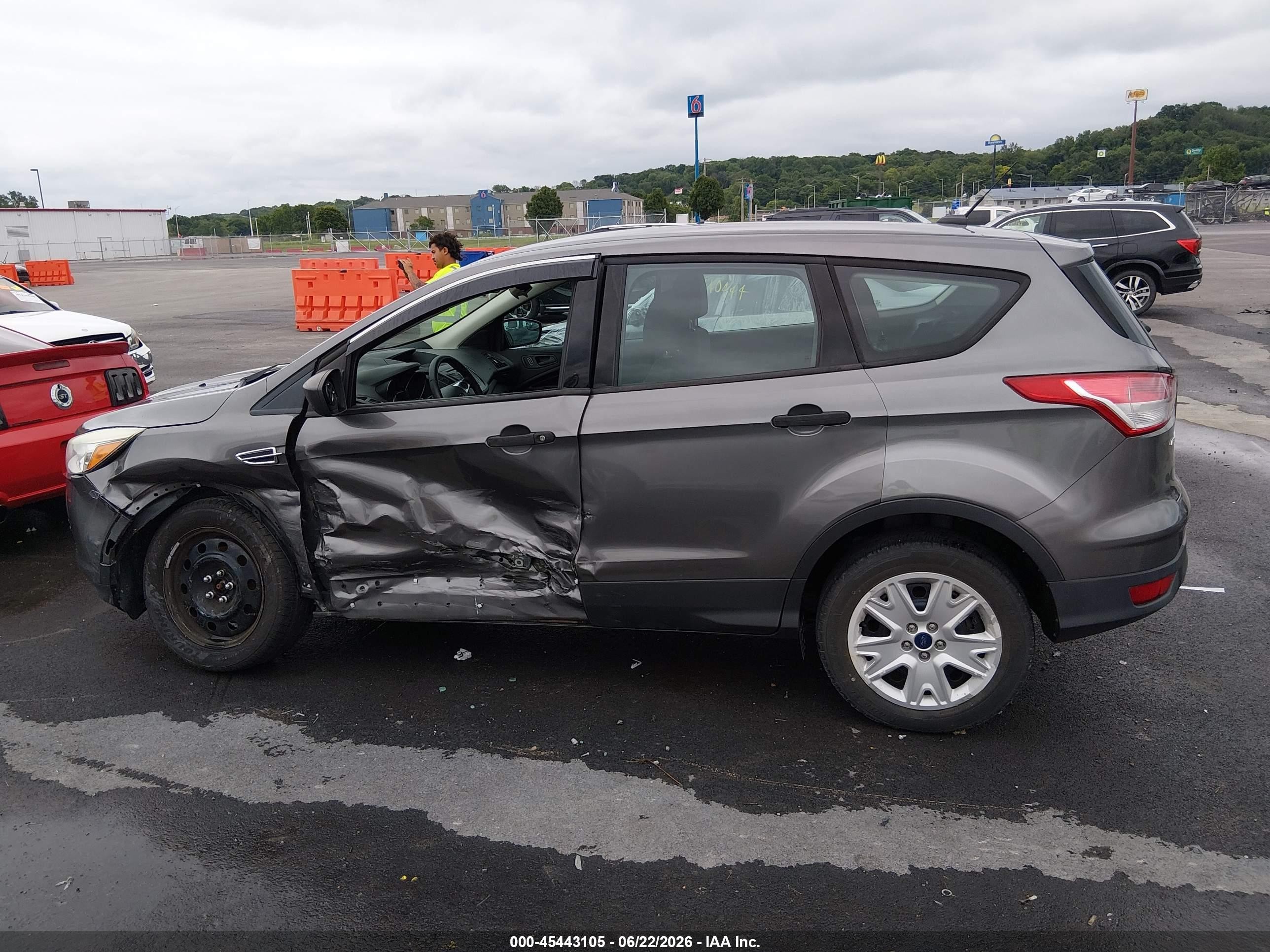 2013 Ford Escape S Gray vin: 1FMCU0F74DUB00506