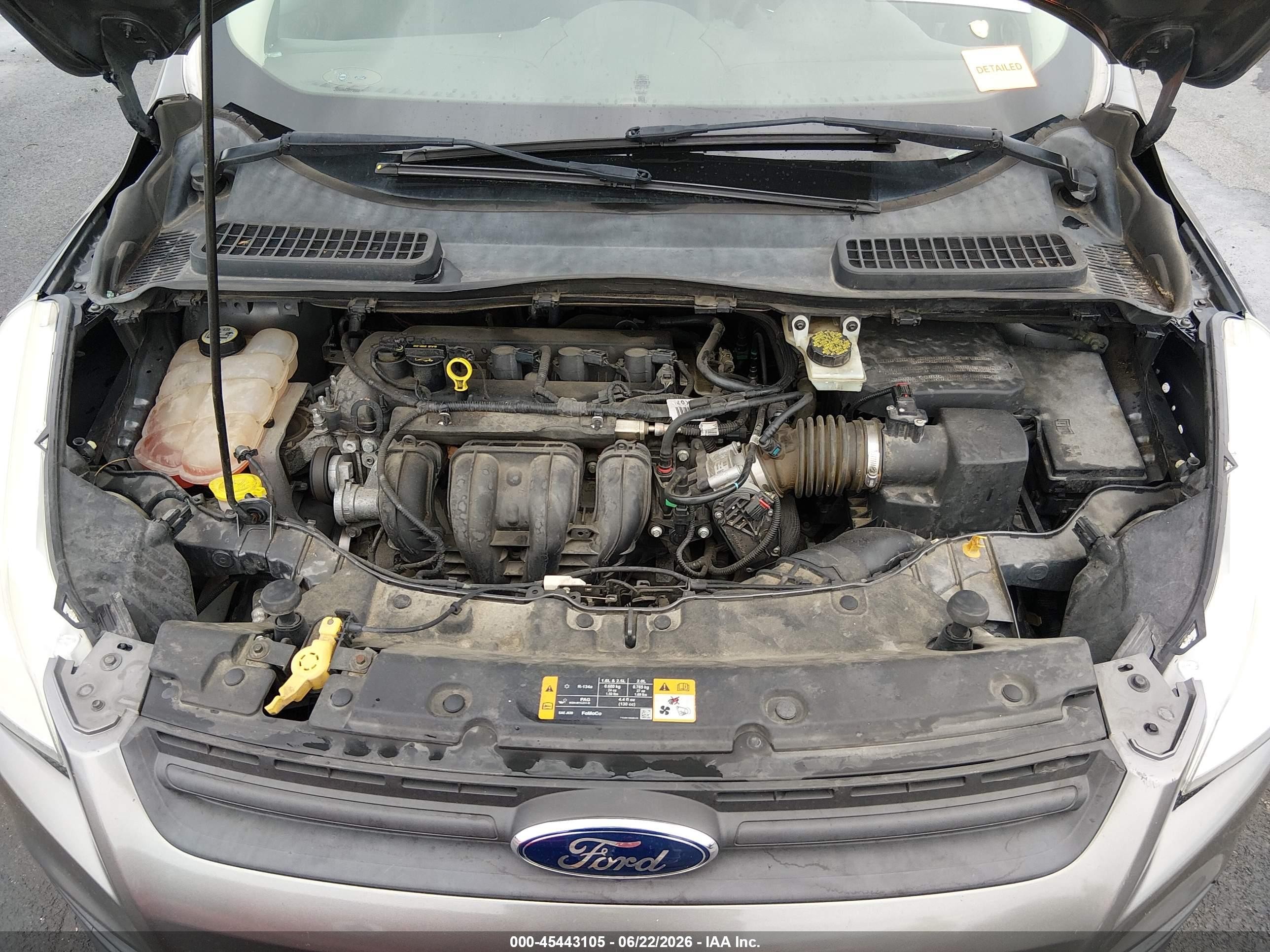 2013 Ford Escape S Gray vin: 1FMCU0F74DUB00506